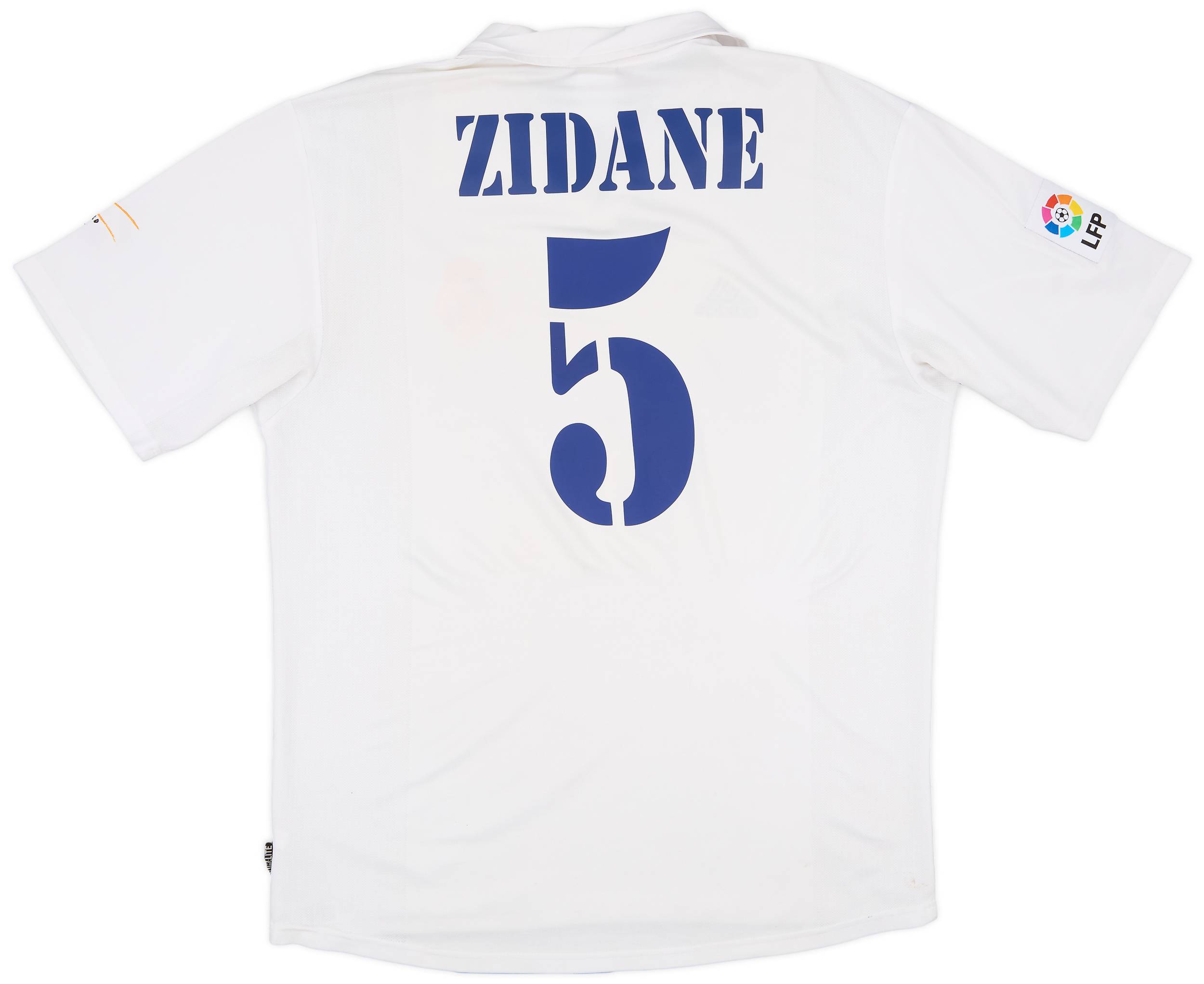 2002-03 Real Madrid Centenary Home Shirt Zidane #5 - 6/10 - (L)