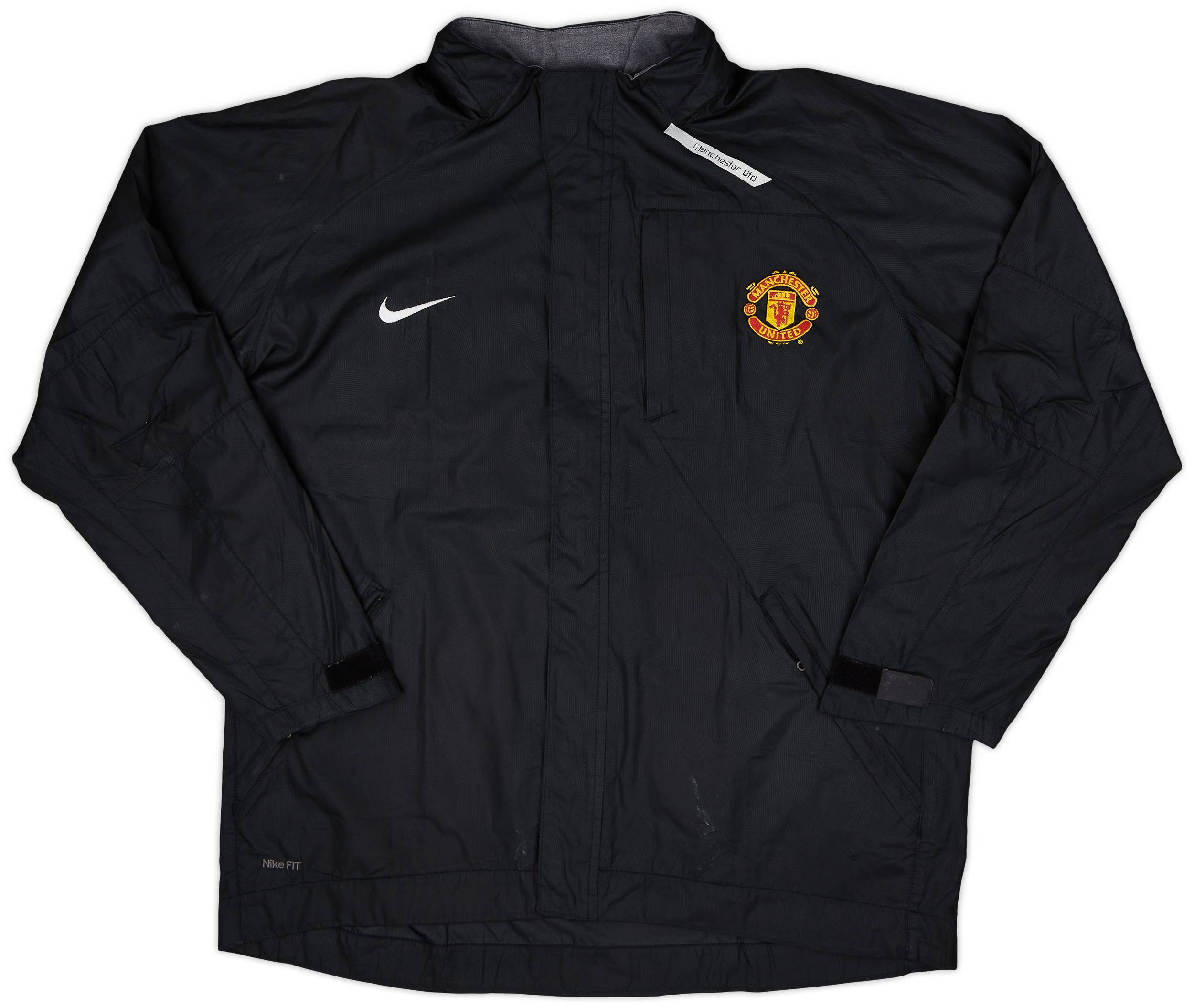 2007-08 Manchester United Nike Hooded Rain Jacket - 7/10 - (L)