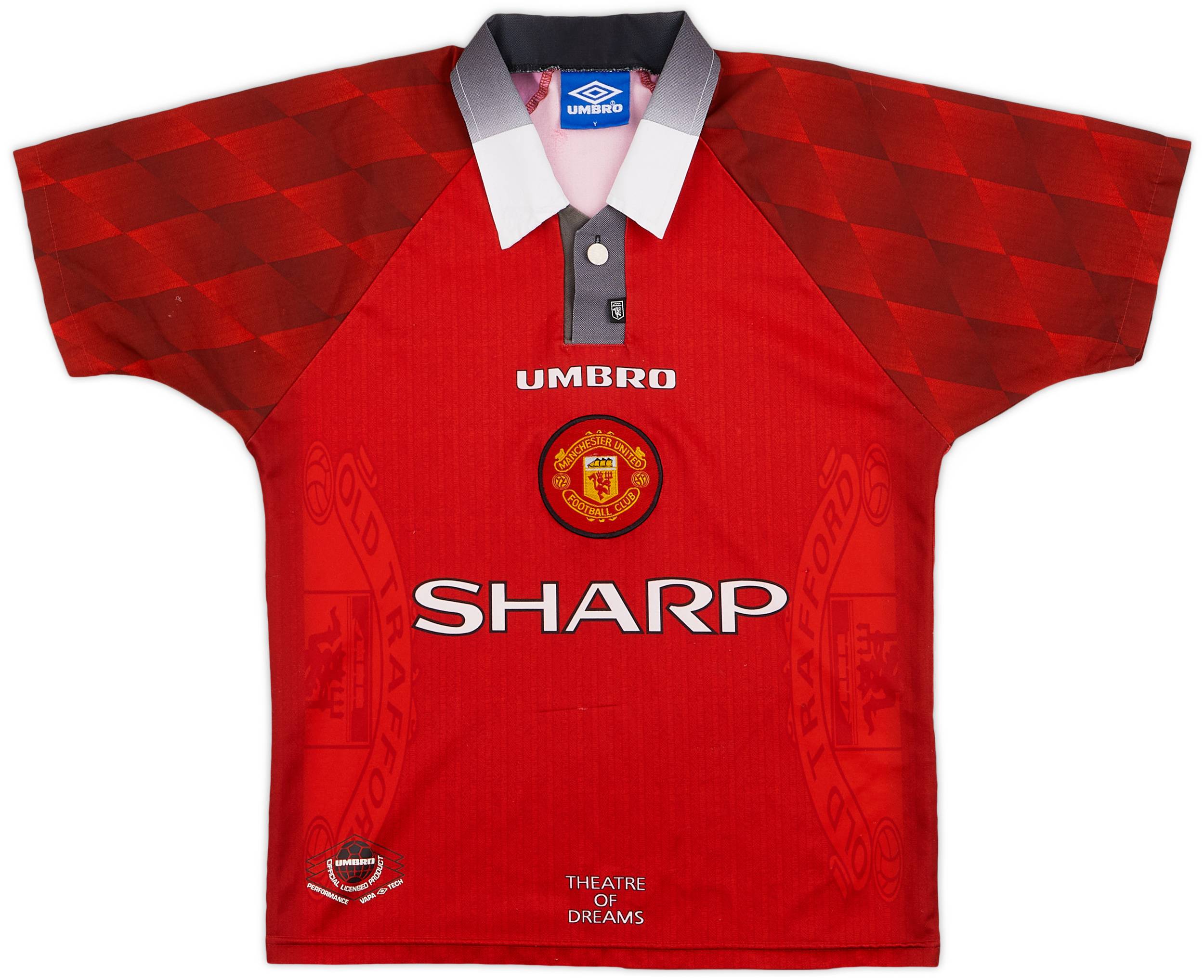 ウェア 1996-98 Manchester United Home Shirt 1996-98 Manchester United Home Shirt - 5/10 - (Y)