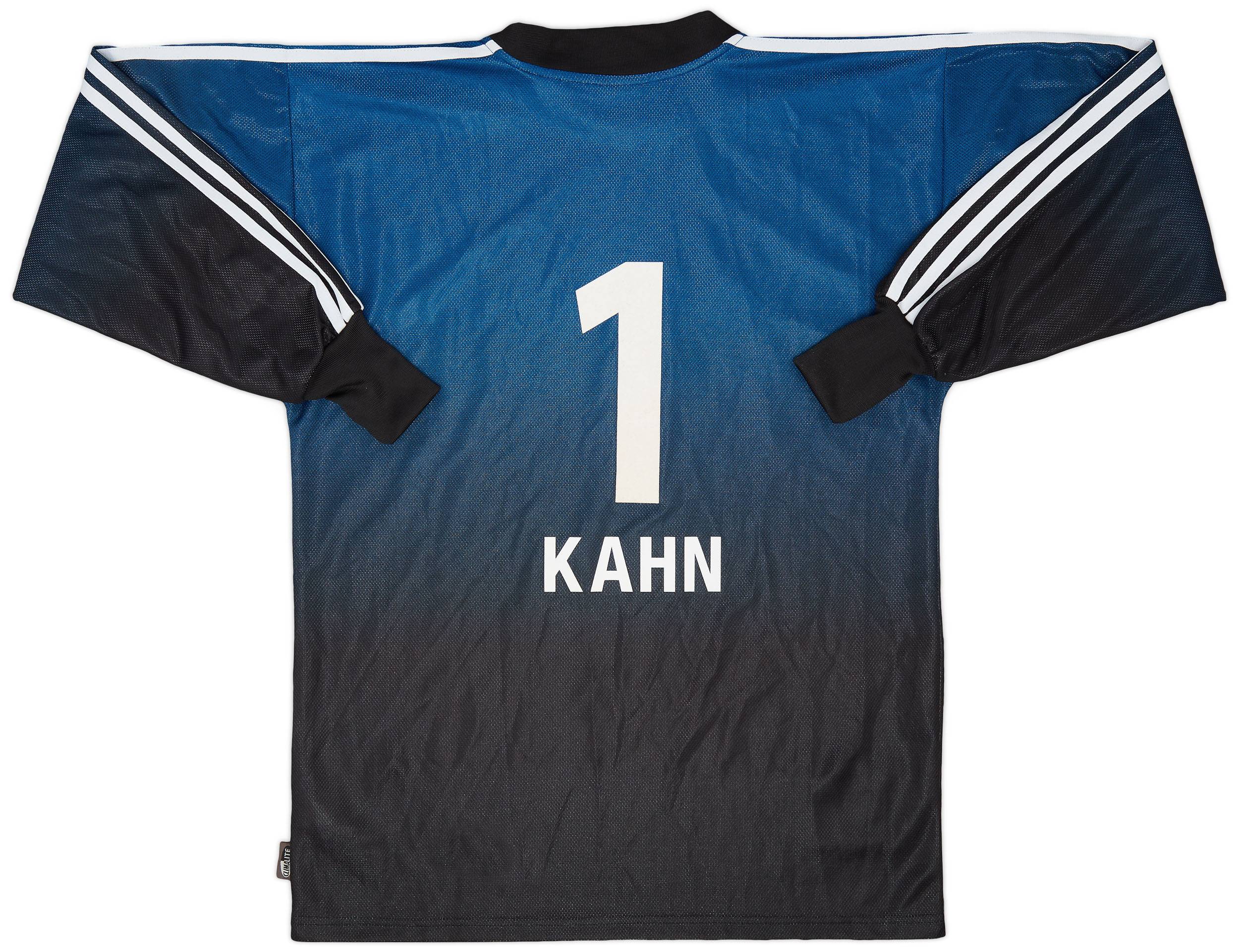 2002-04 adidas Signed Oliver Kahn GK Template Shirt Kahn #1 - 9/10 - (S)
