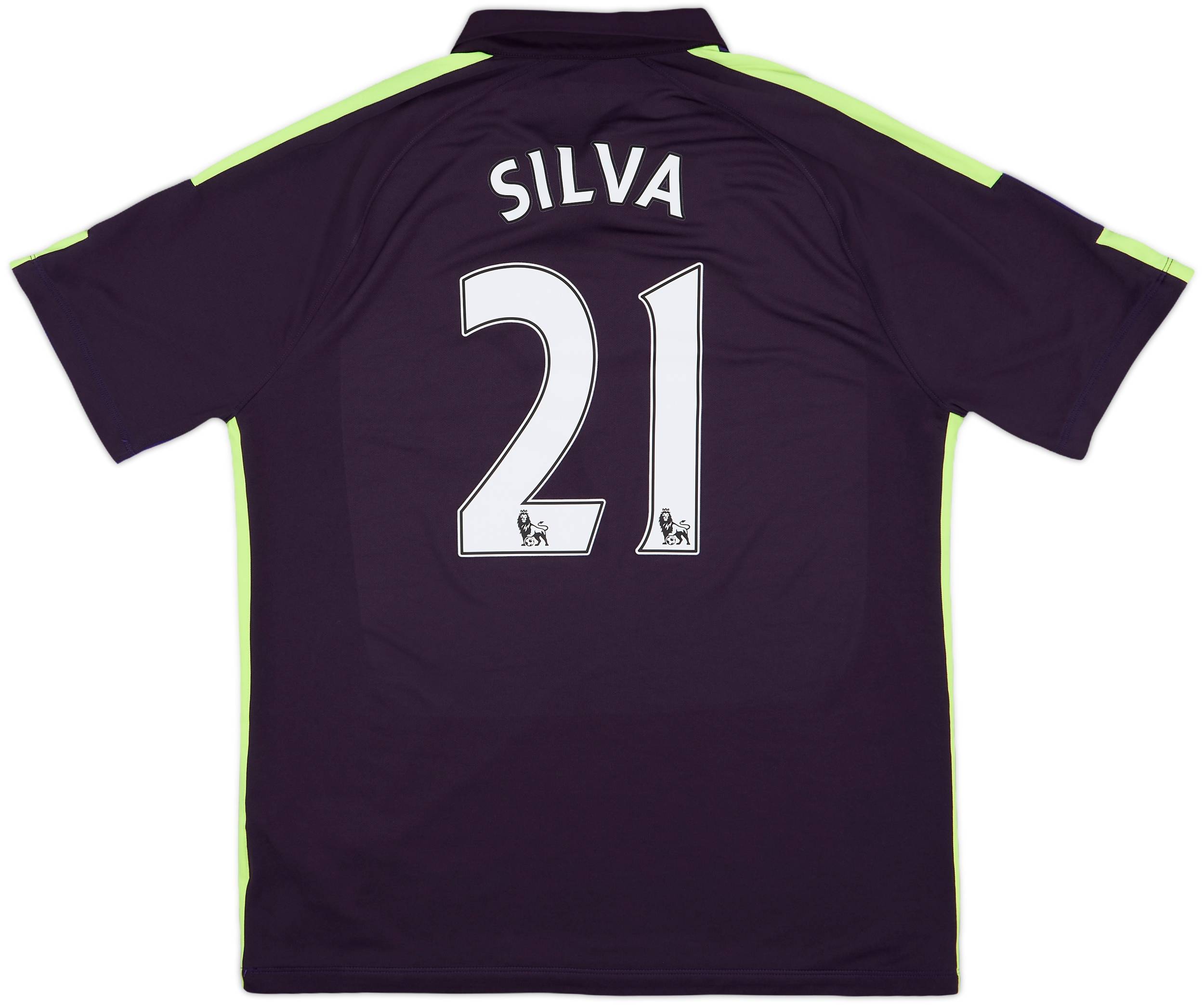 2014-15 Manchester City Third Shirt Silva #21 - 8/10 - (XL)