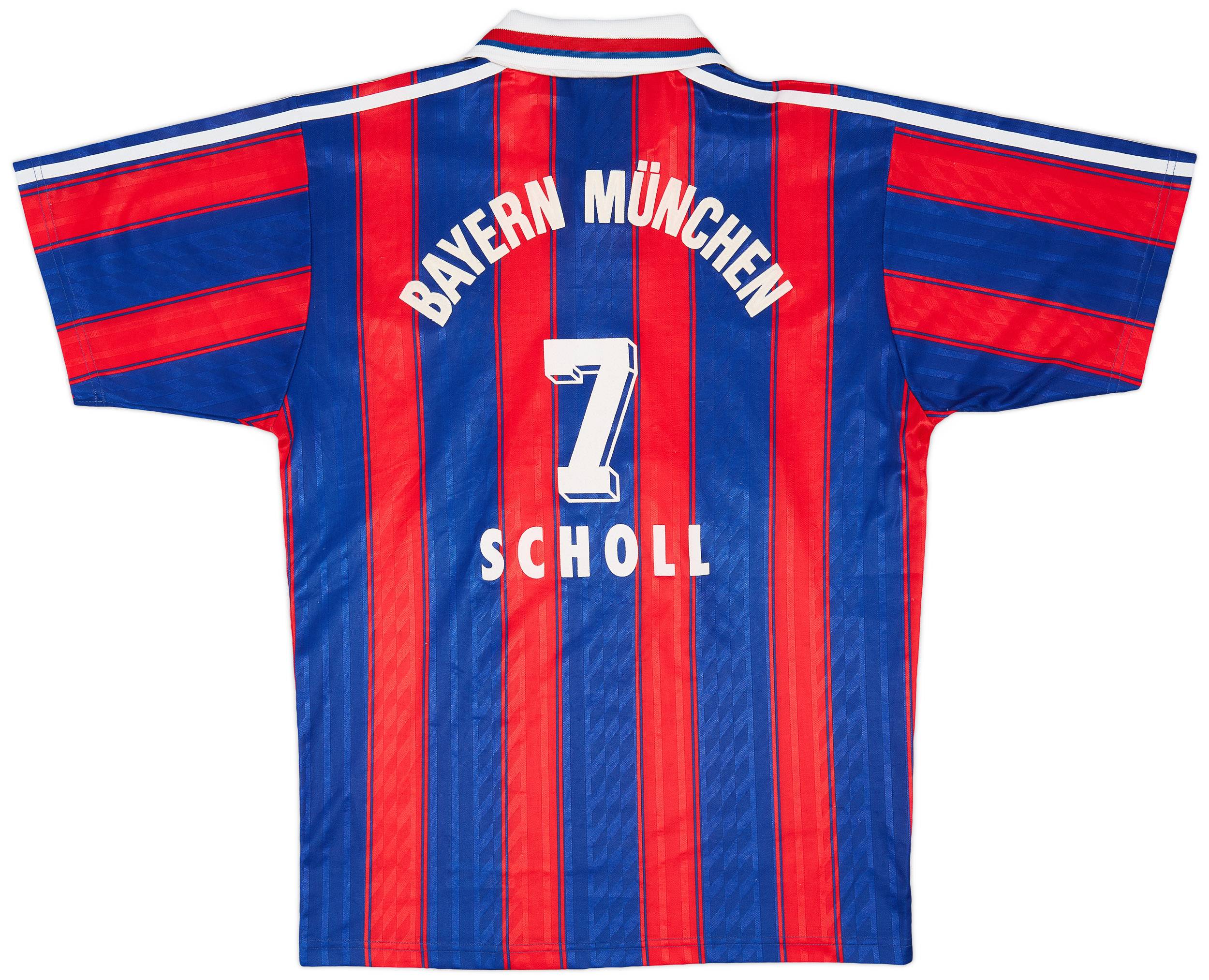 1995-97 Bayern Munich Home Shirt Scholl #7 - 8/10 - (S)
