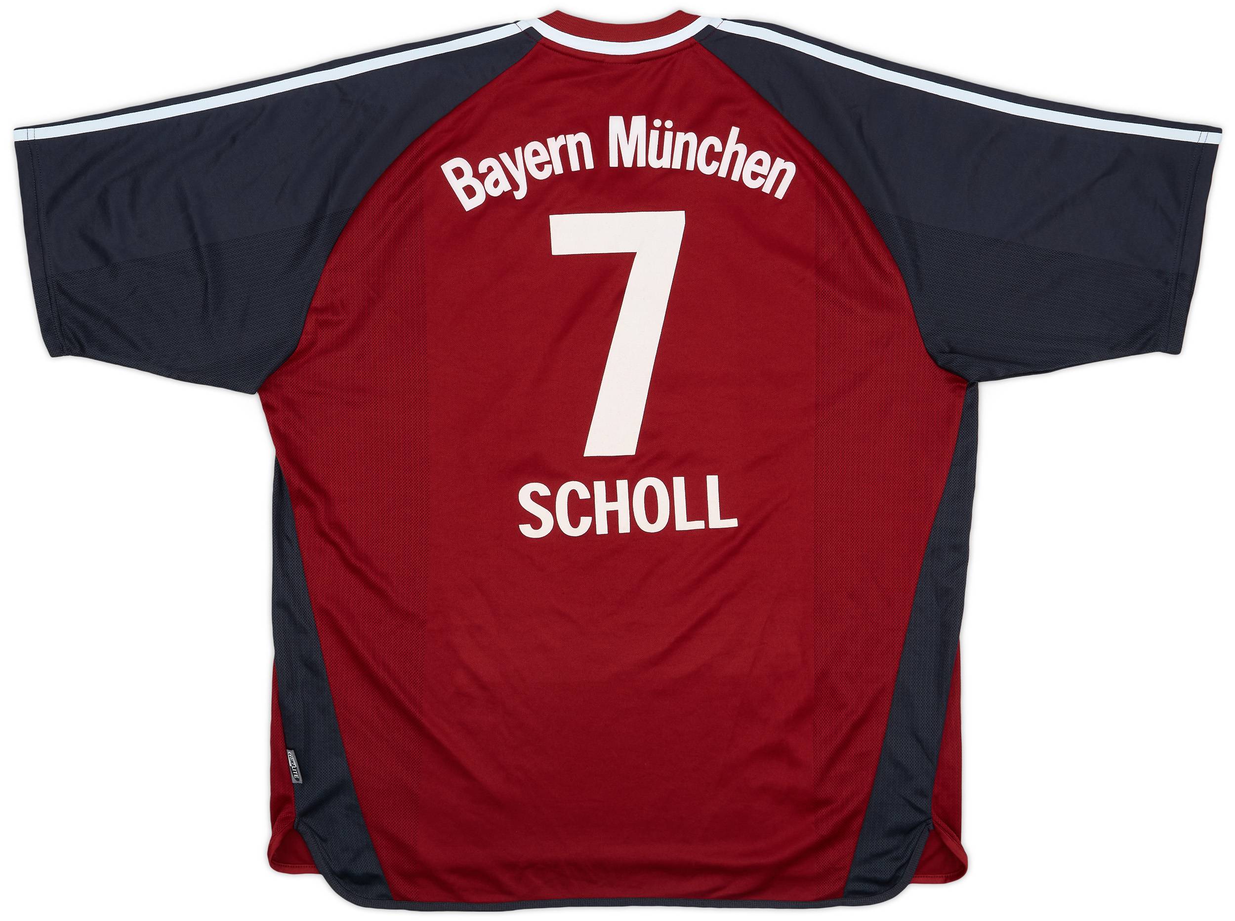 2001-02 Bayern Munich Home Shirt Scholl #7 - 5/10 - (XXL)