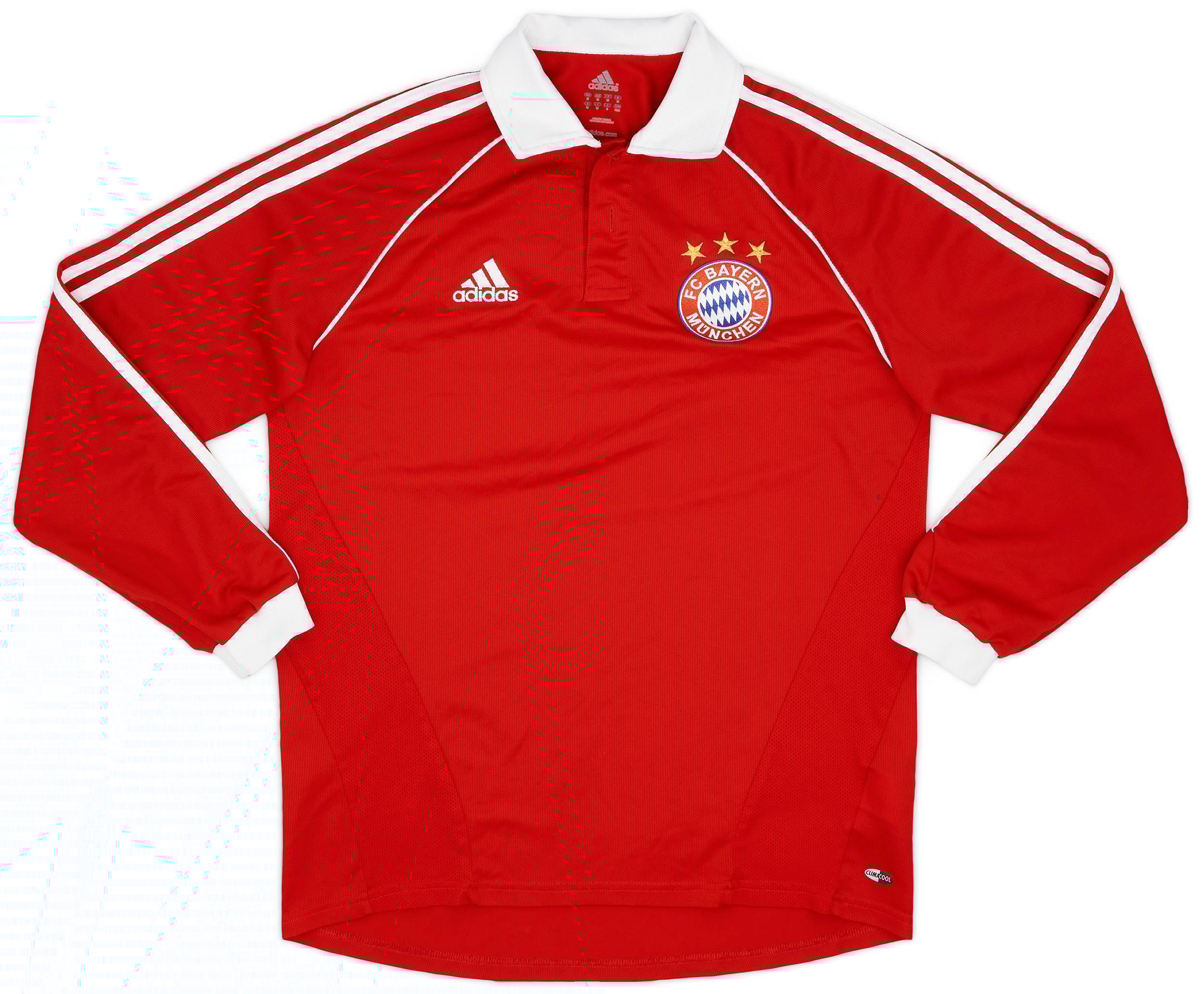 Bayern Munich 2005-2006 ホワイトシャツ 2006-07 Bayern Munich Home L/S Shirt - 8/10 - (M)
