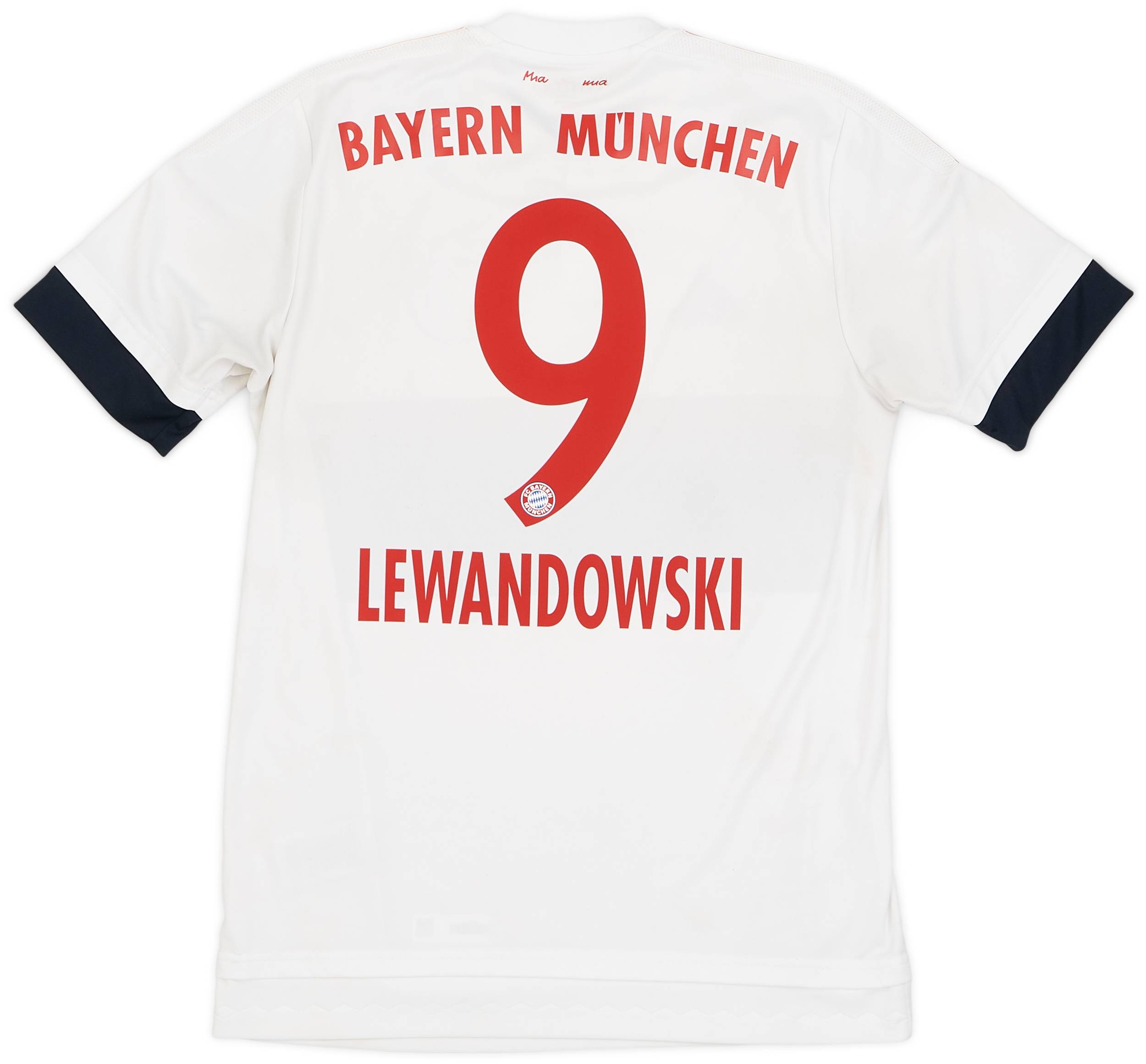 2015-16 Bayern Munich Away Shirt Lewandowski #9 - 6/10 - (S)