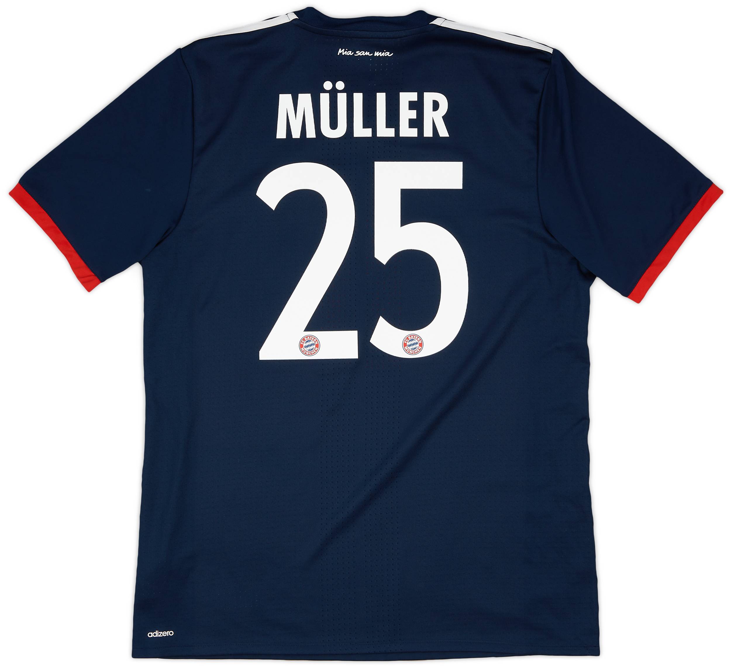 2017-18 Bayern Munich Authentic Away Shirt Muller #25 - 10/10 - (L/XL)