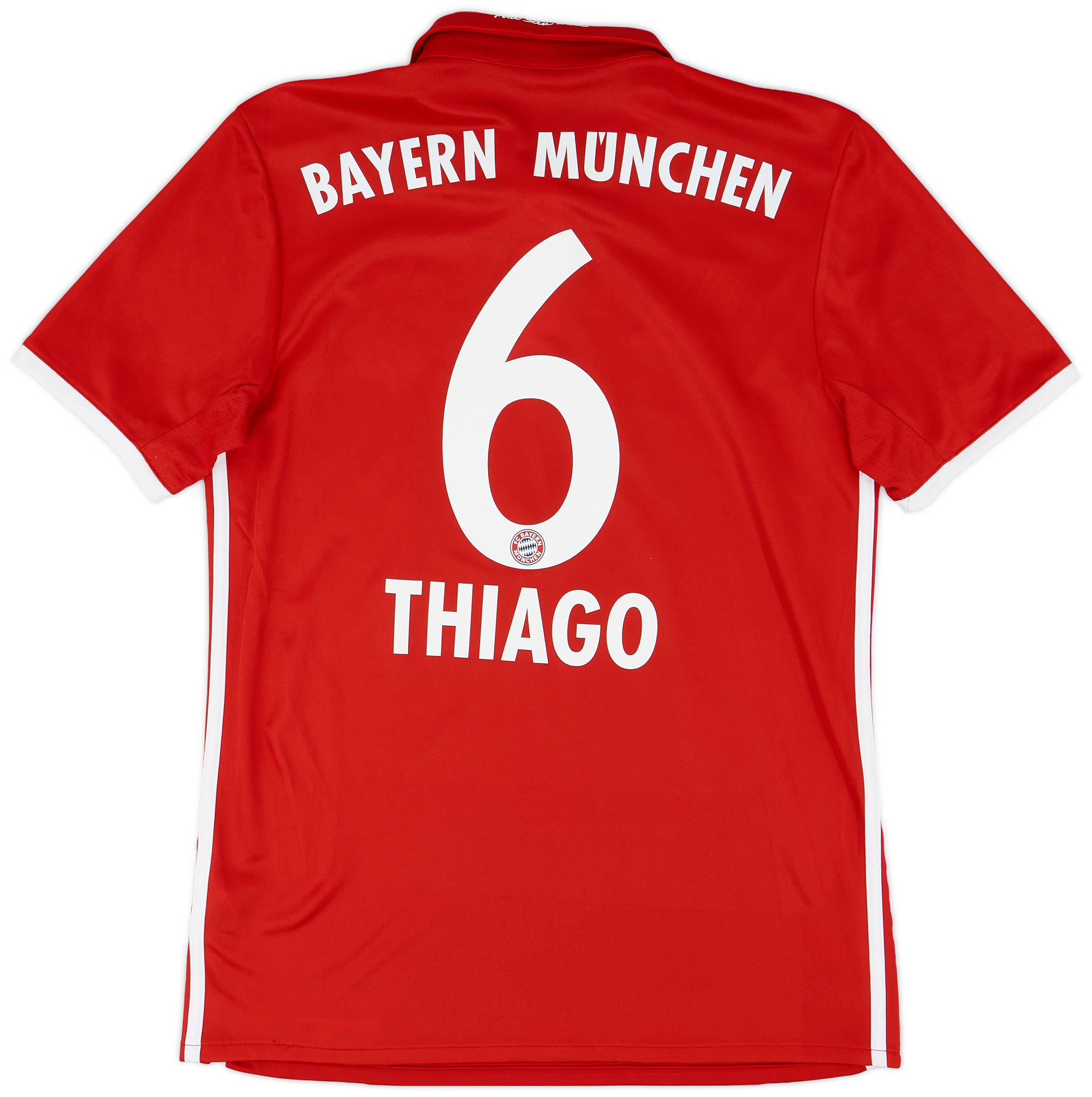 2016-17 Bayern Munich Home Shirt Thiago #6 - 7/10 - (S)