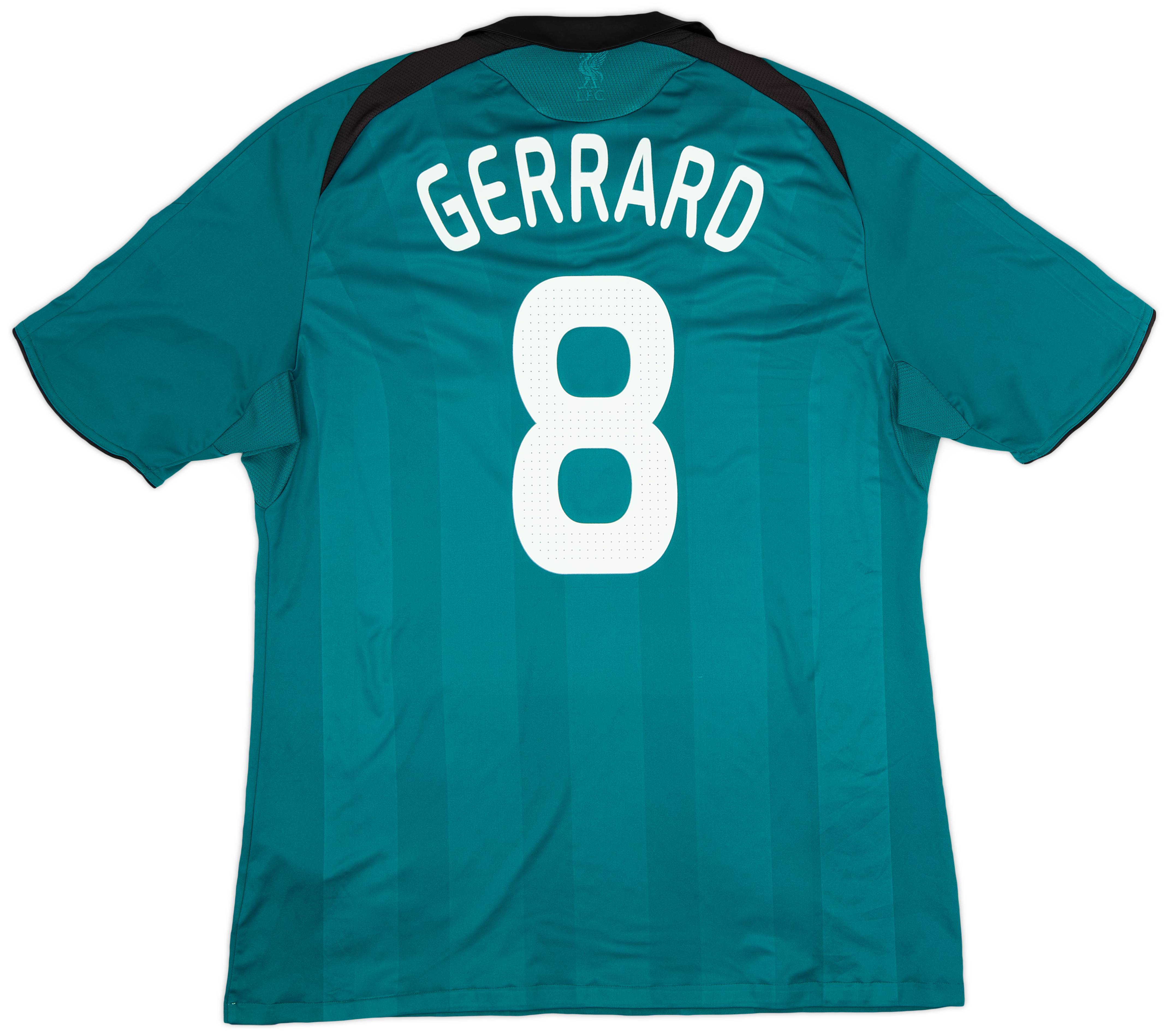 2008-09 Liverpool Third Shirt Gerrard #8 - 5/10 - (XL)
