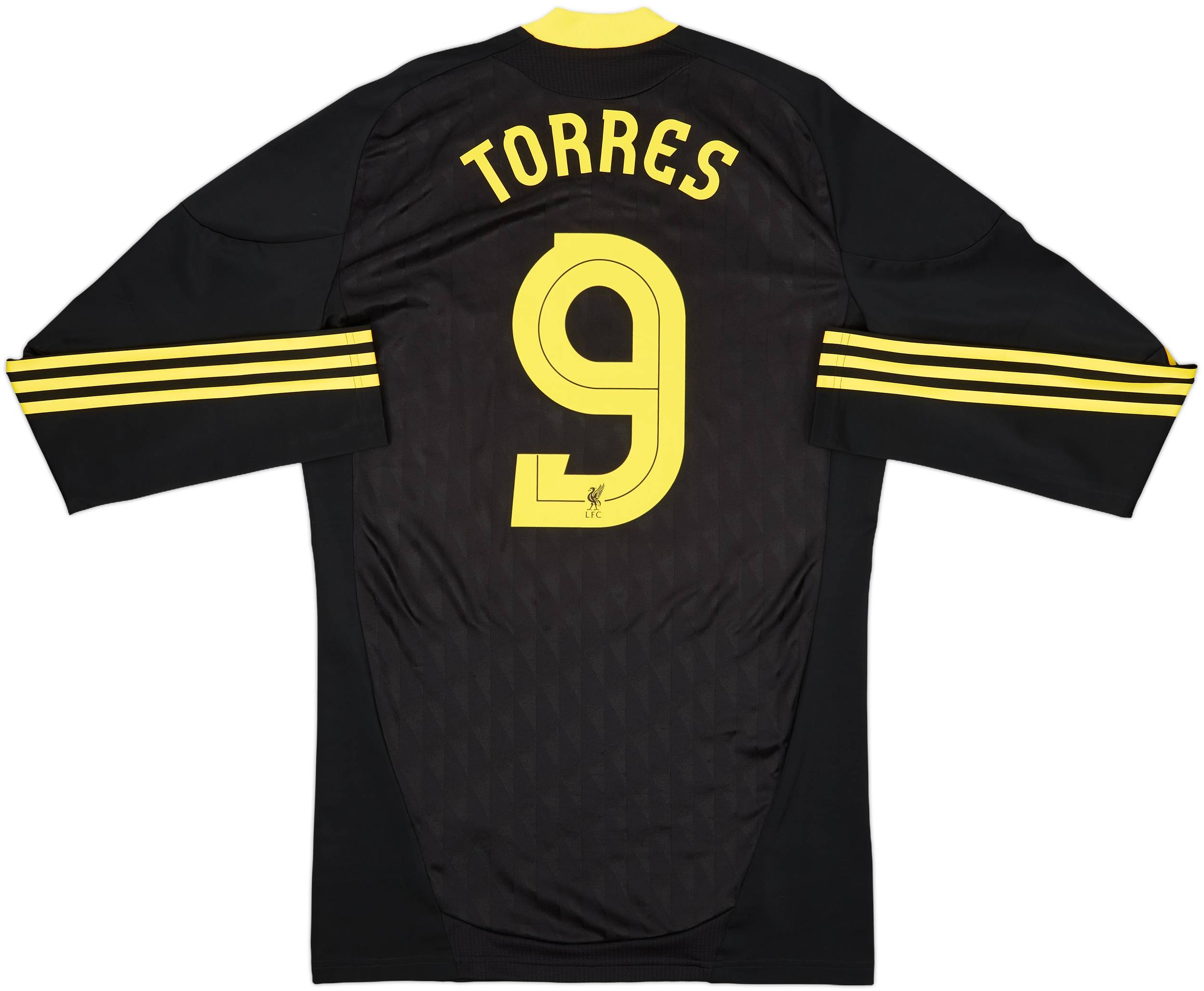 2010-11 Liverpool Player Issue TechFit Third L/S Shirt Torres #9 - 8/10 - (XL)