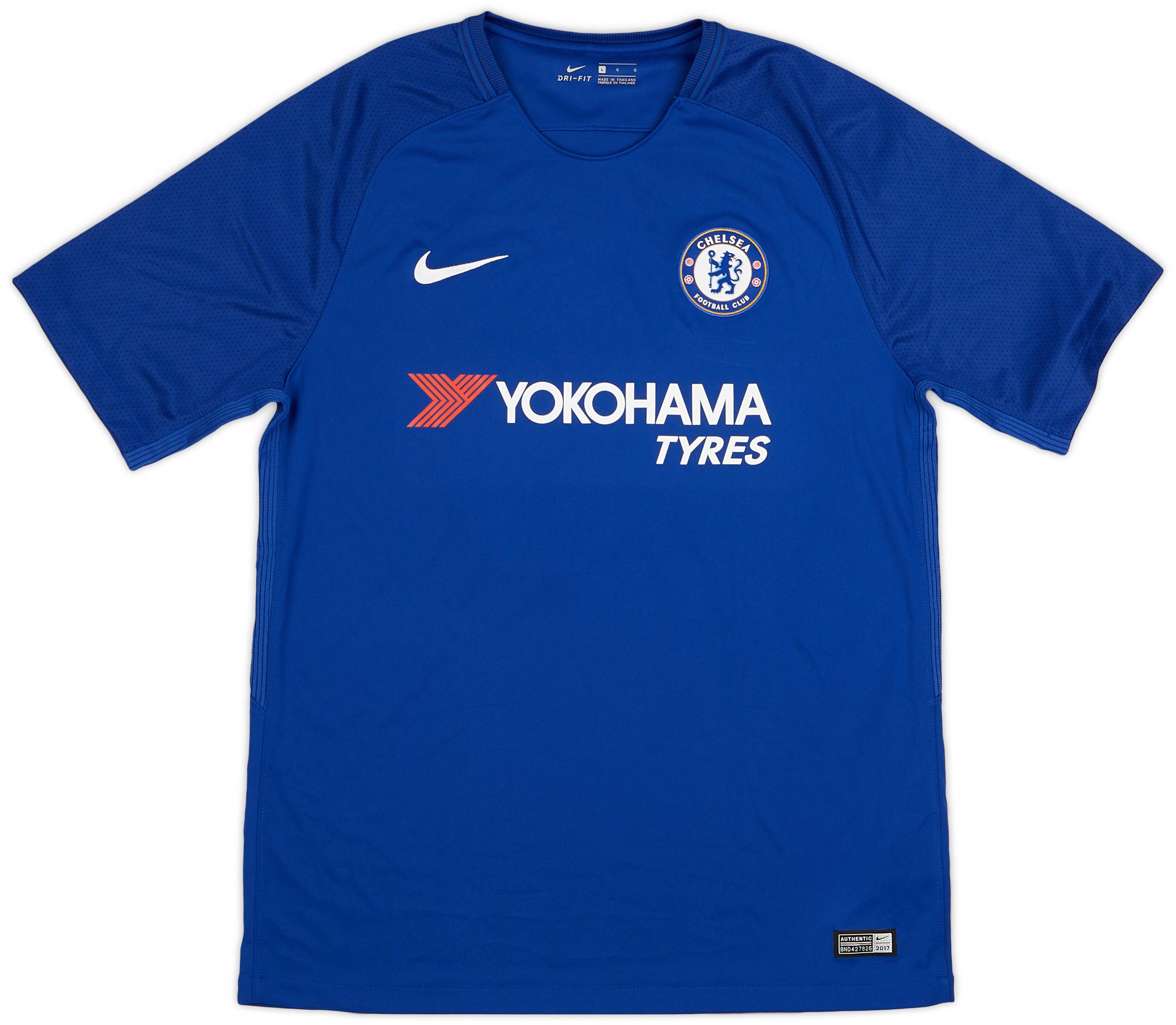 Chelsea HAZARD 10 シャツ 2018-19 Chelsea Authentic Home Shirt Hazard #10 (XL)