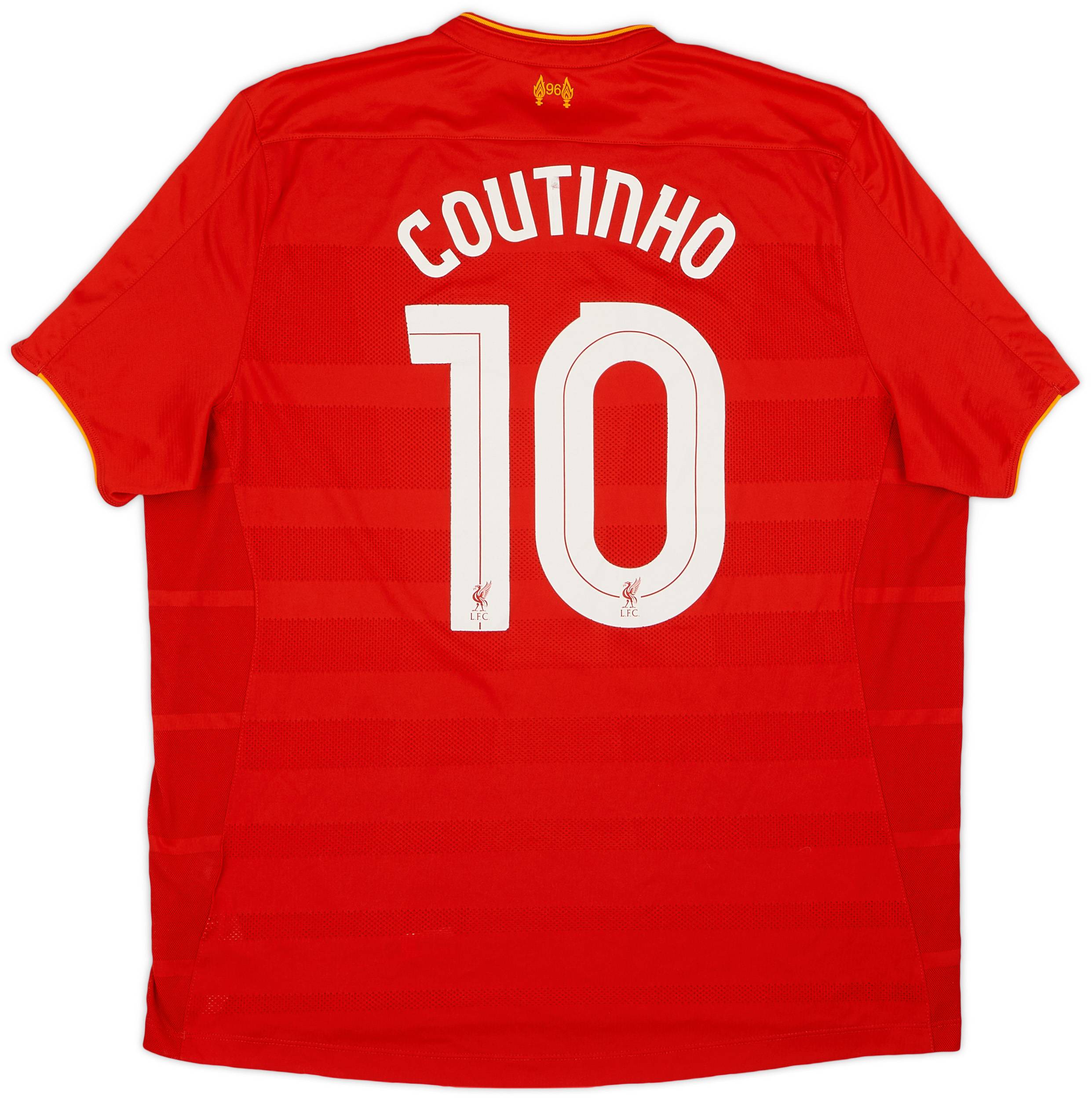 2016 17 Liverpool Home Shirt Coutinho 10 7 10 XXL