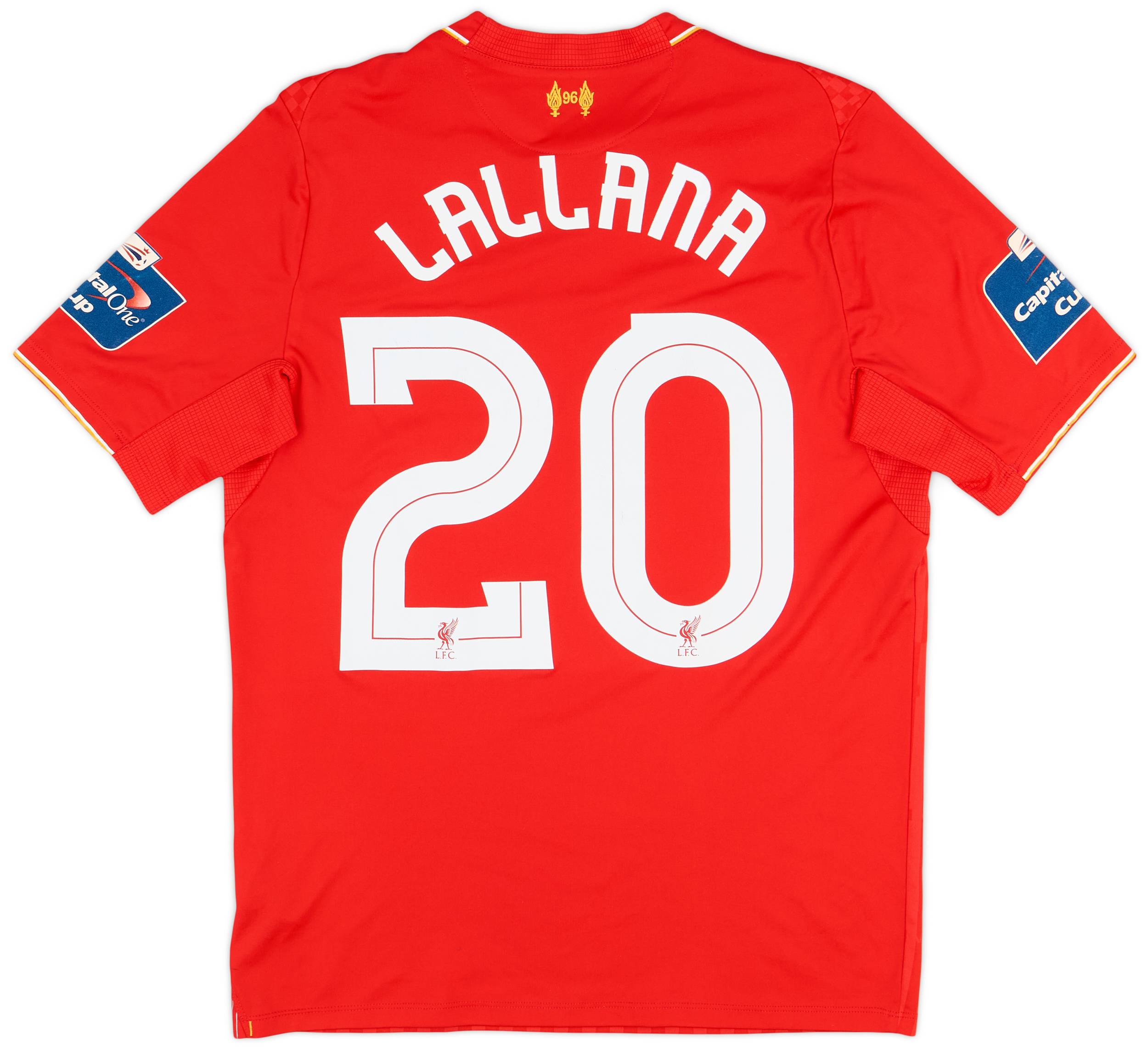 2015-16 Liverpool 'Capital One Cup Final' Home Shirt Lallana #20 - 7/10 - (S)