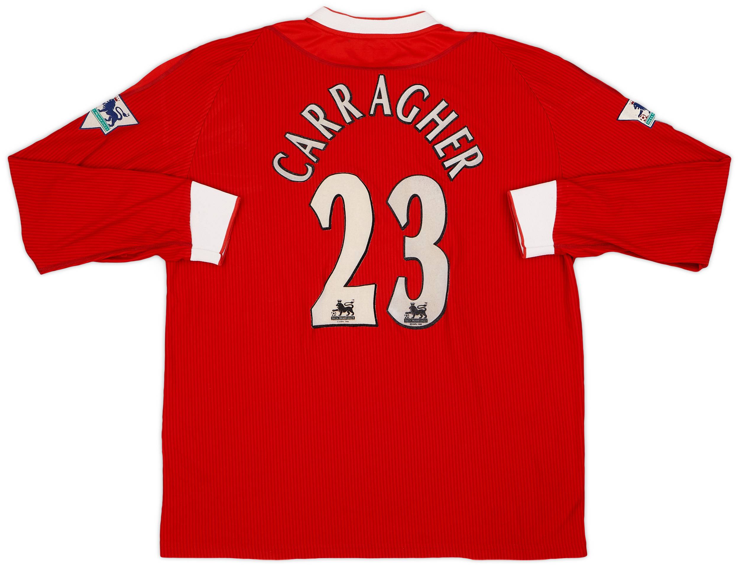 2002-04 Liverpool Home L/S Shirt Carragher #23 - 8/10 - (XL)