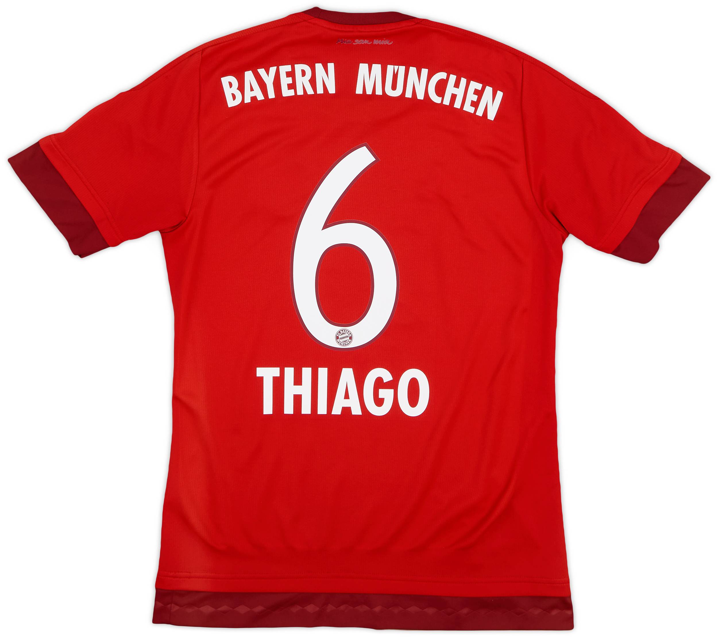 【2024年製 新品】 #6 Thiago Shirt Home Munich Bayern 2015-16 - (S) - 7/10 ウェア