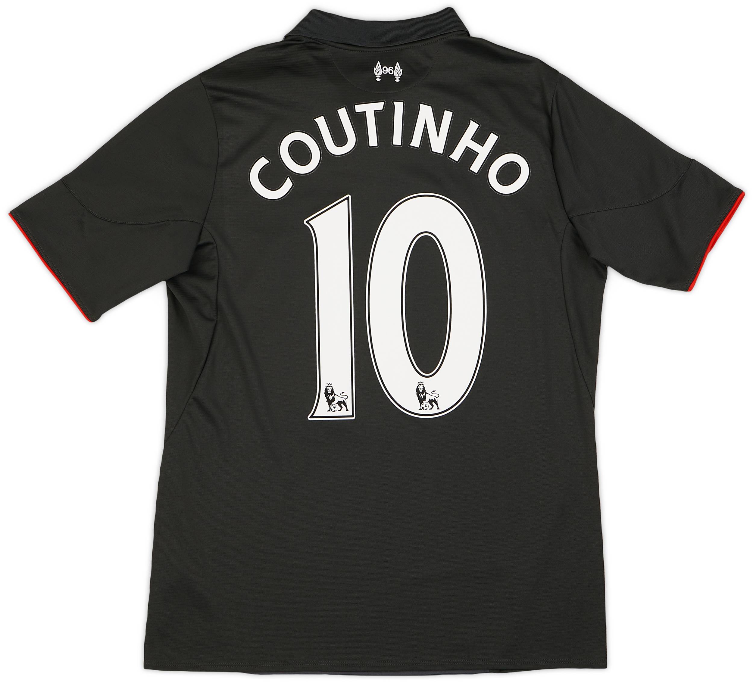 2015-16 Liverpool Third Shirt Coutinho #10 - 9/10 - (M)