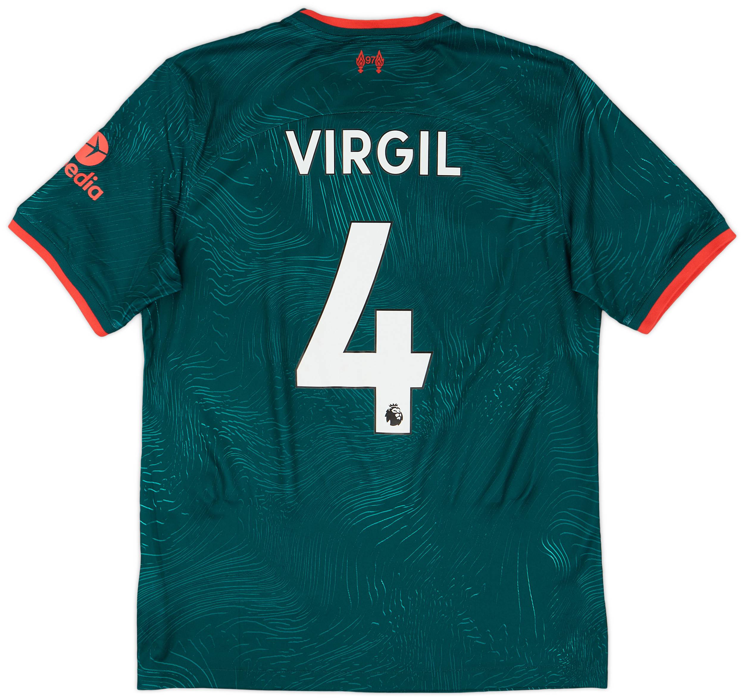 2022-23 Liverpool Third Shirt Virgil #4 - 7/10 - (M)