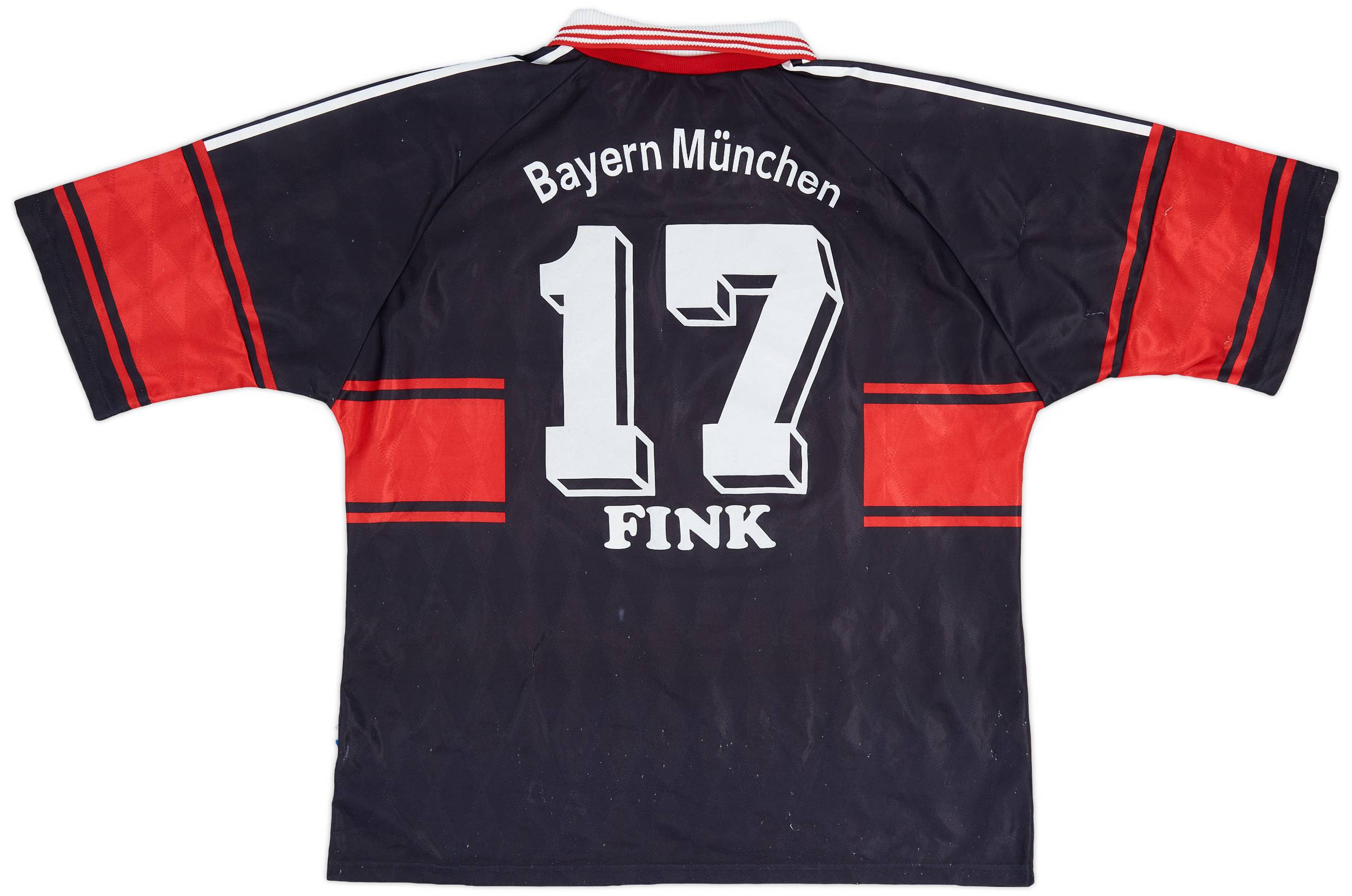 1997-99 Bayern Munich Home Shirt Fink #17 - 8/10 - (XXL)