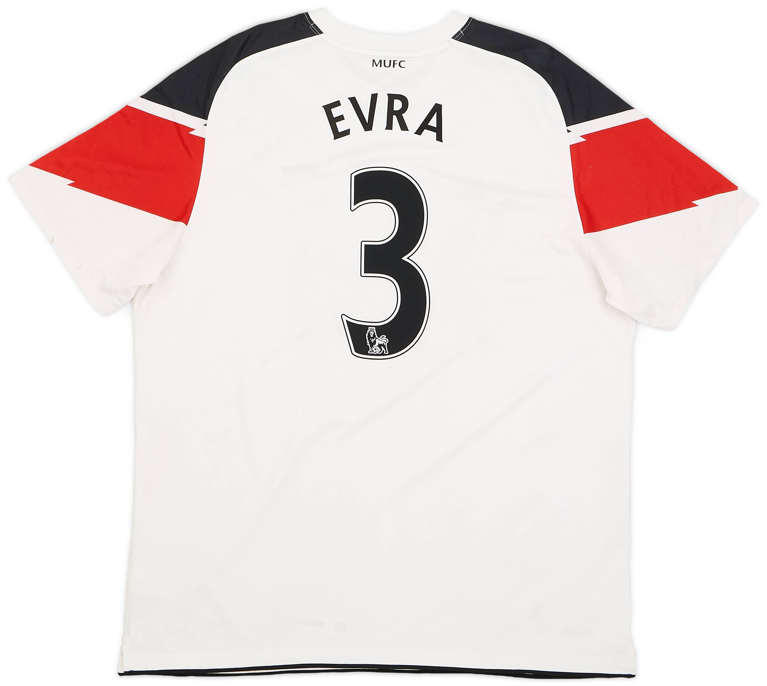 2010-12 Manchester United Away Shirt Evra #3 - 6/10 - (XL)