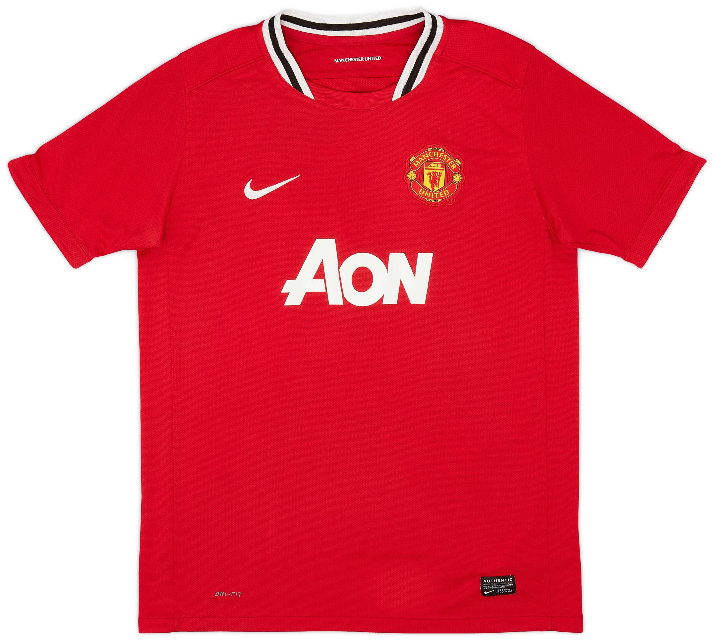 2011-12 Manchester United Home Shirt - 8/10 - (XL.Boys)