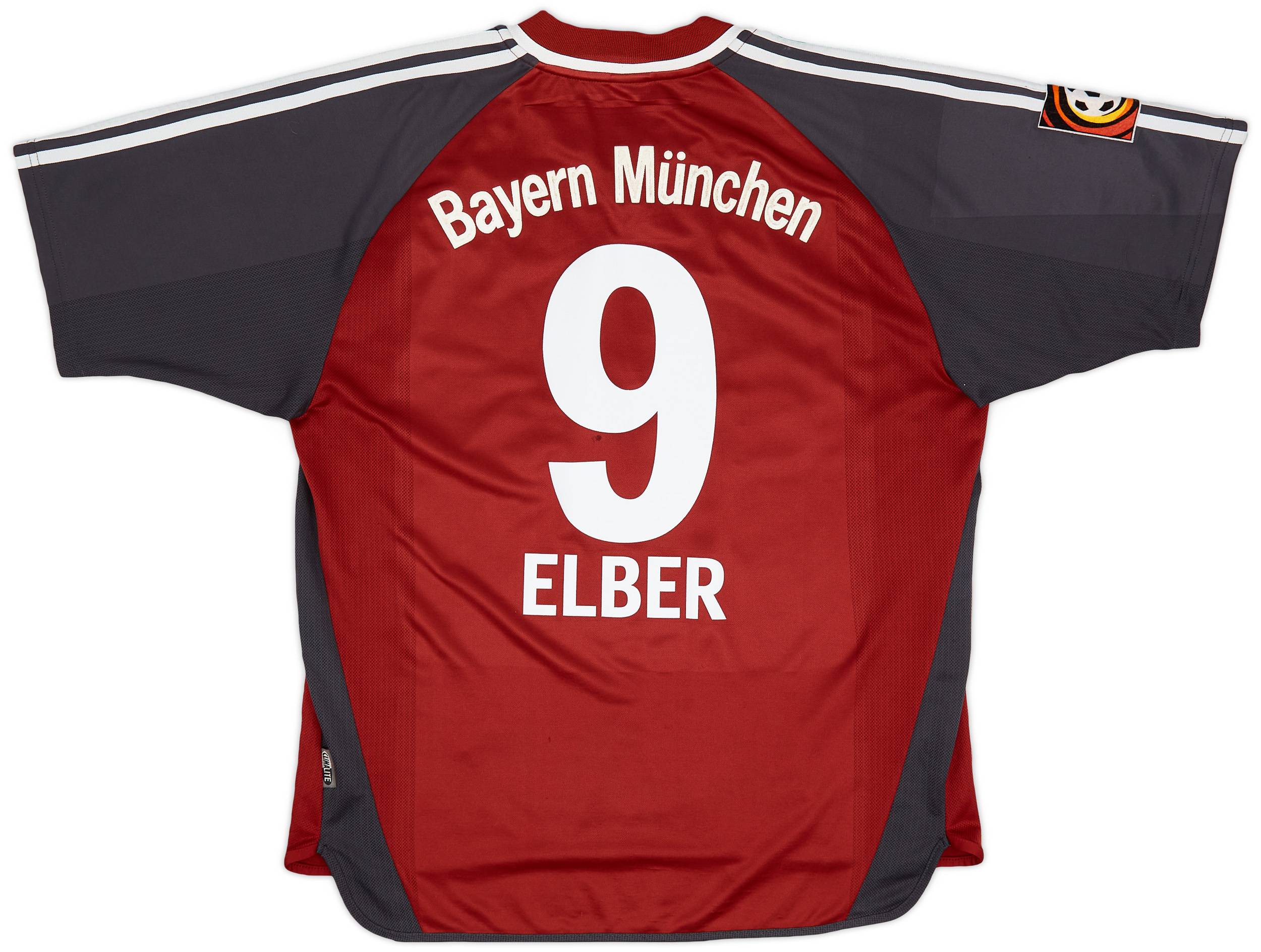 2001-02 Bayern Munich Home Shirt Elber #9 - 7/10 - (L)