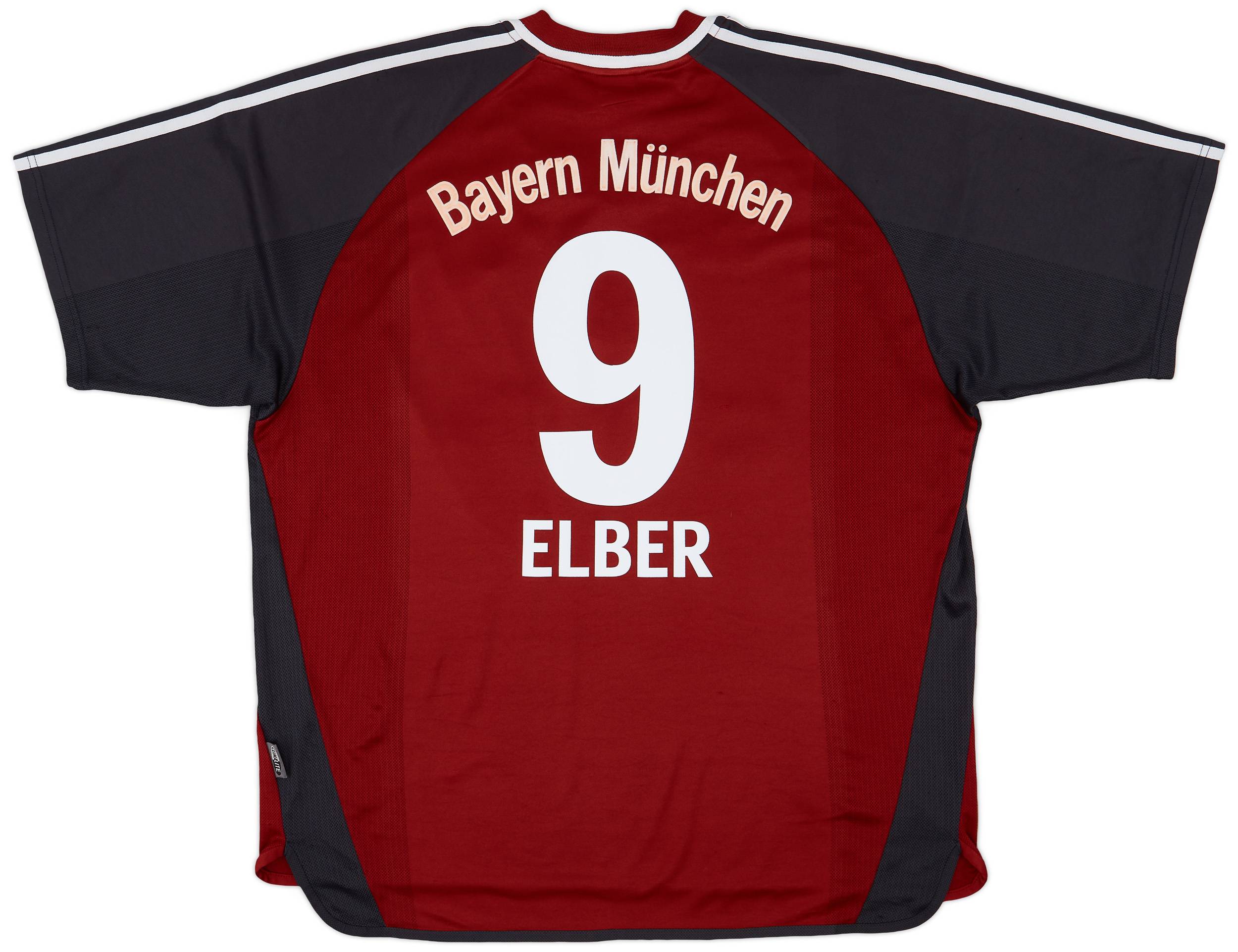 2001-02 Bayern Munich Home Shirt Elber #9 - 8/10 - (XXL)