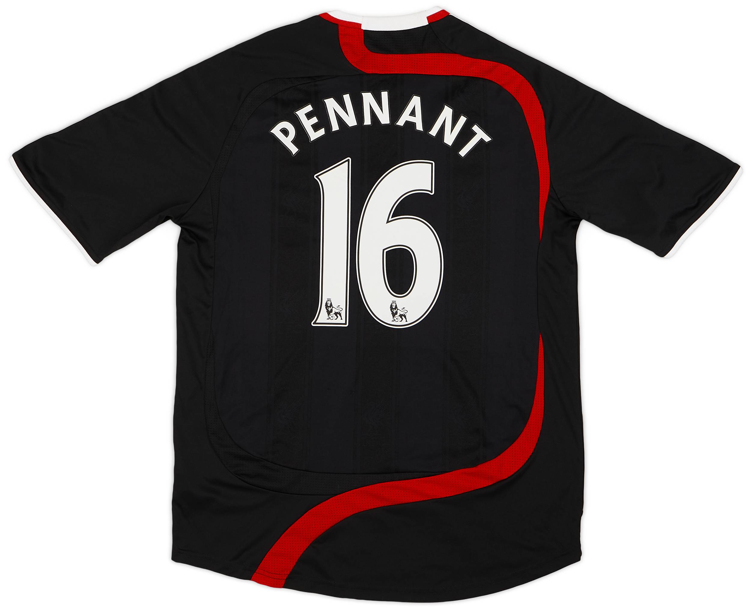 2007-08 Liverpool Third Shirt Pennant #16 - 9/10 - (M)
