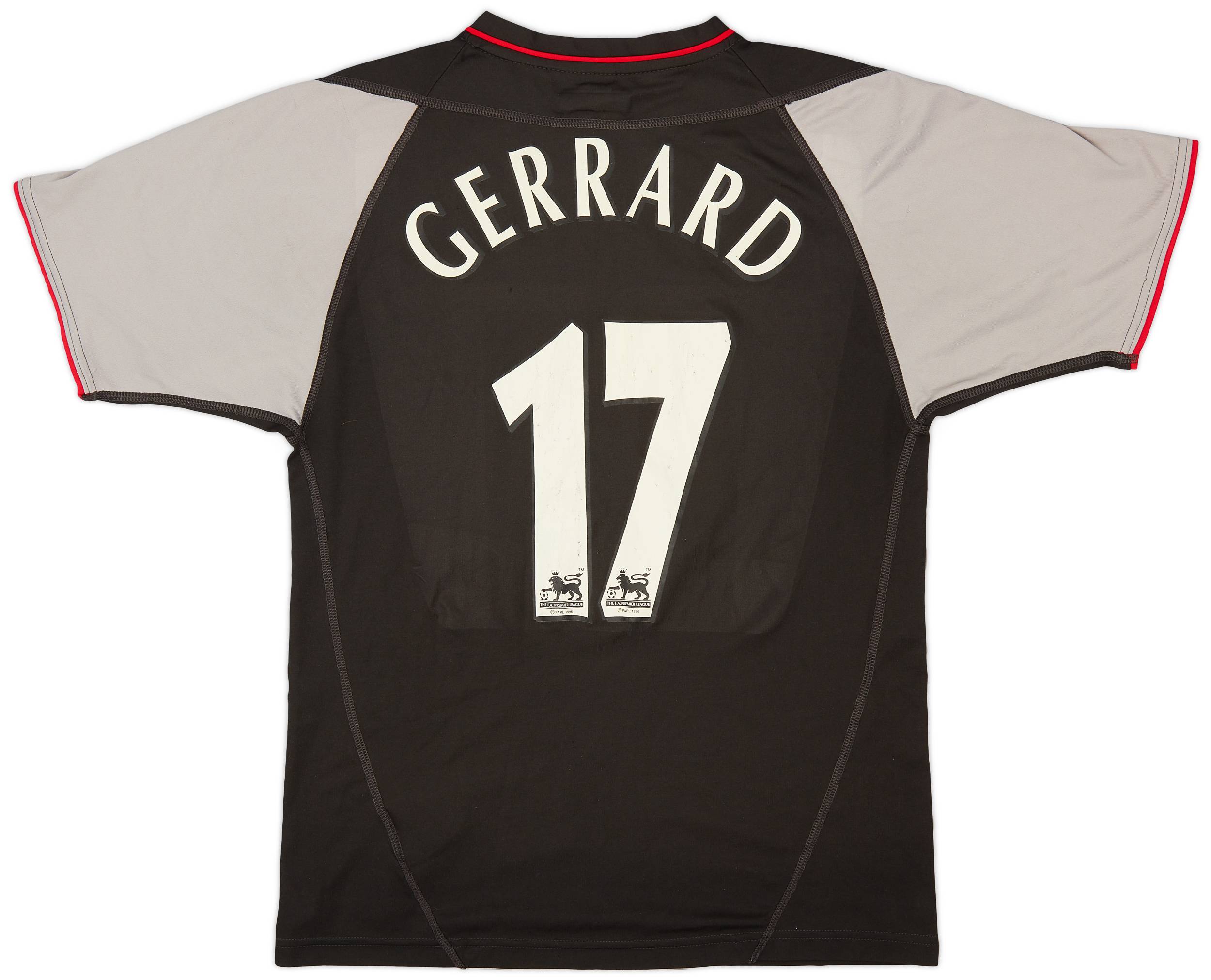 2002-04 Liverpool Away Shirt Gerrard #17 - 8/10 - (S)