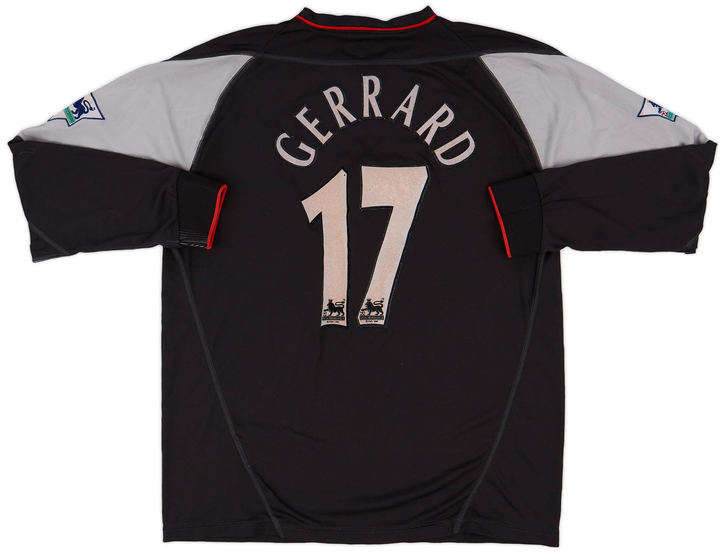 2002-04 Liverpool Away L/S Shirt Gerrard #17 - 6/10 - (L)