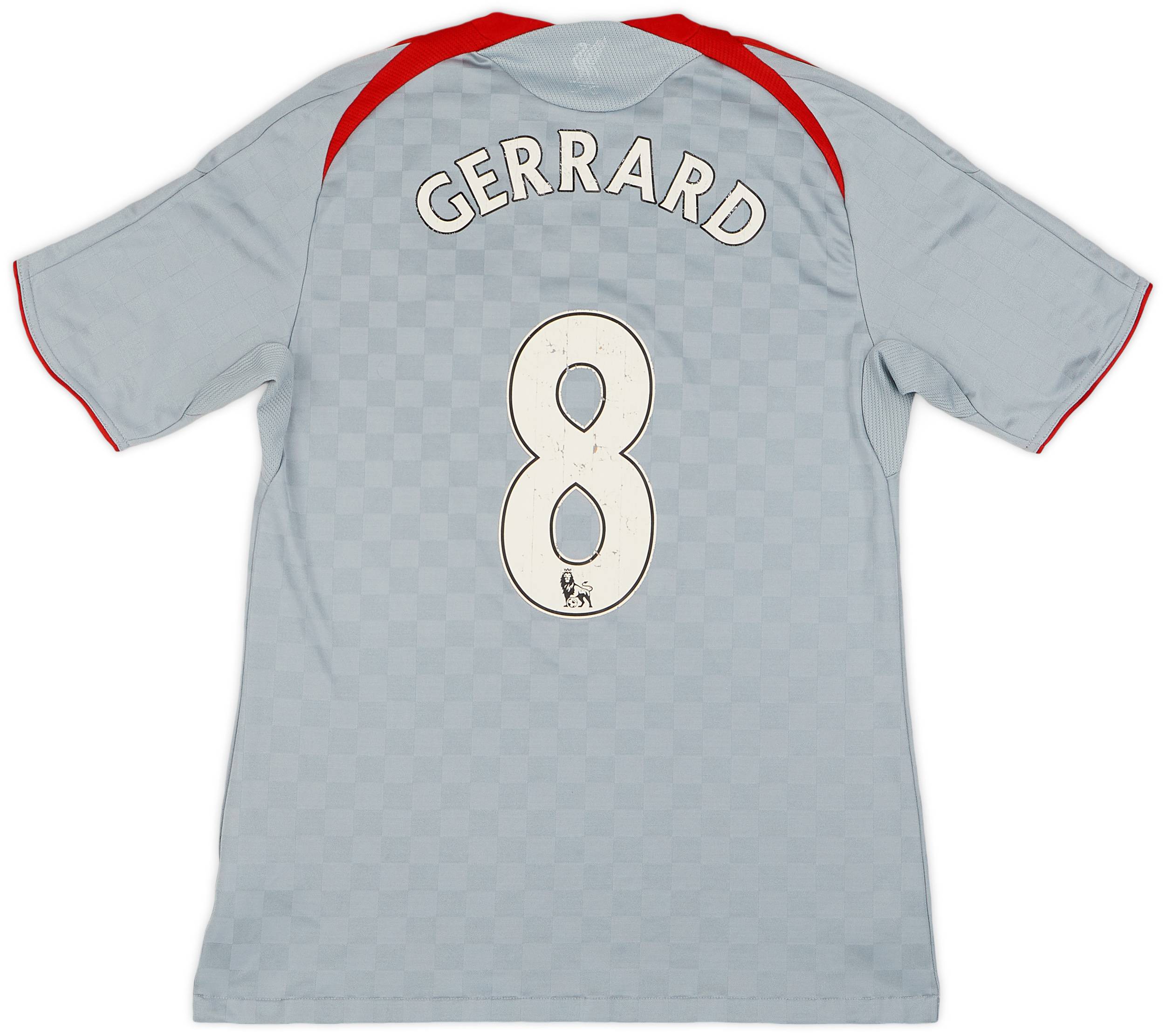 2008-09 Liverpool Away Shirt Gerrard #8 - 6/10 - (M)