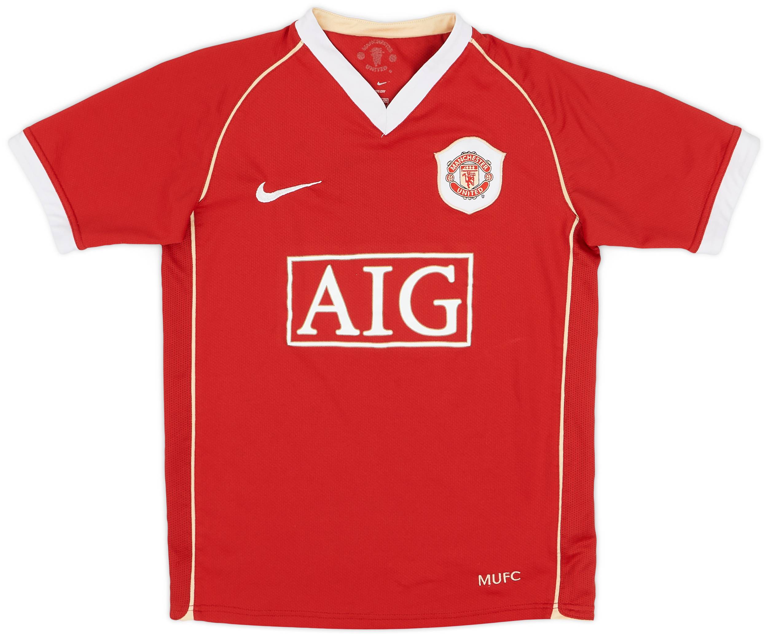 2006-07 Manchester United Home Shirt - 8/10 - (M.Boys)
