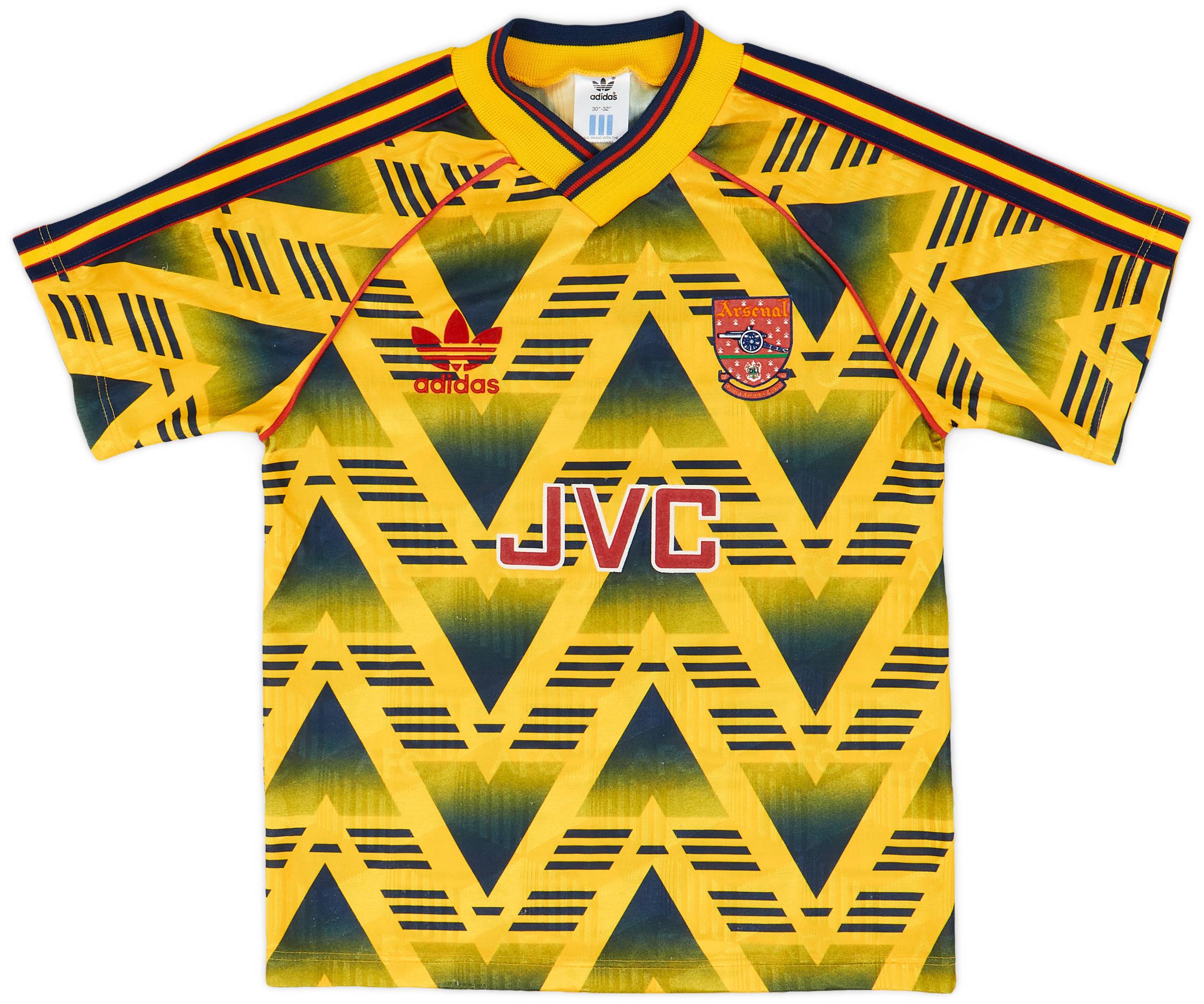 1991-93 Arsenal Away Shirt - 9/10 - (L.Boys)
