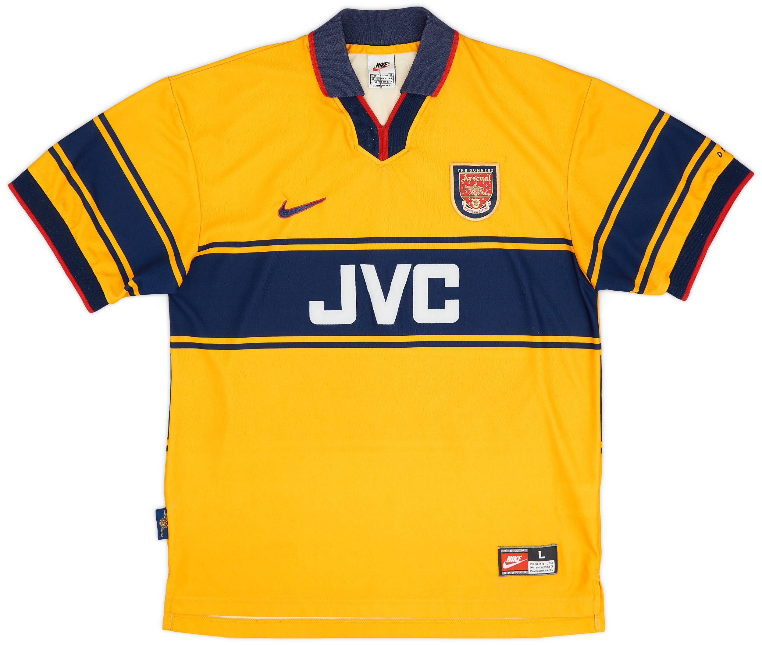 【希少】アーセナルARSENAL1997-99 AWAY アダムス 6 Mサイズ 希少】アーセナルARSENAL1997-99 AWAY アダムス 6 Mサイズ