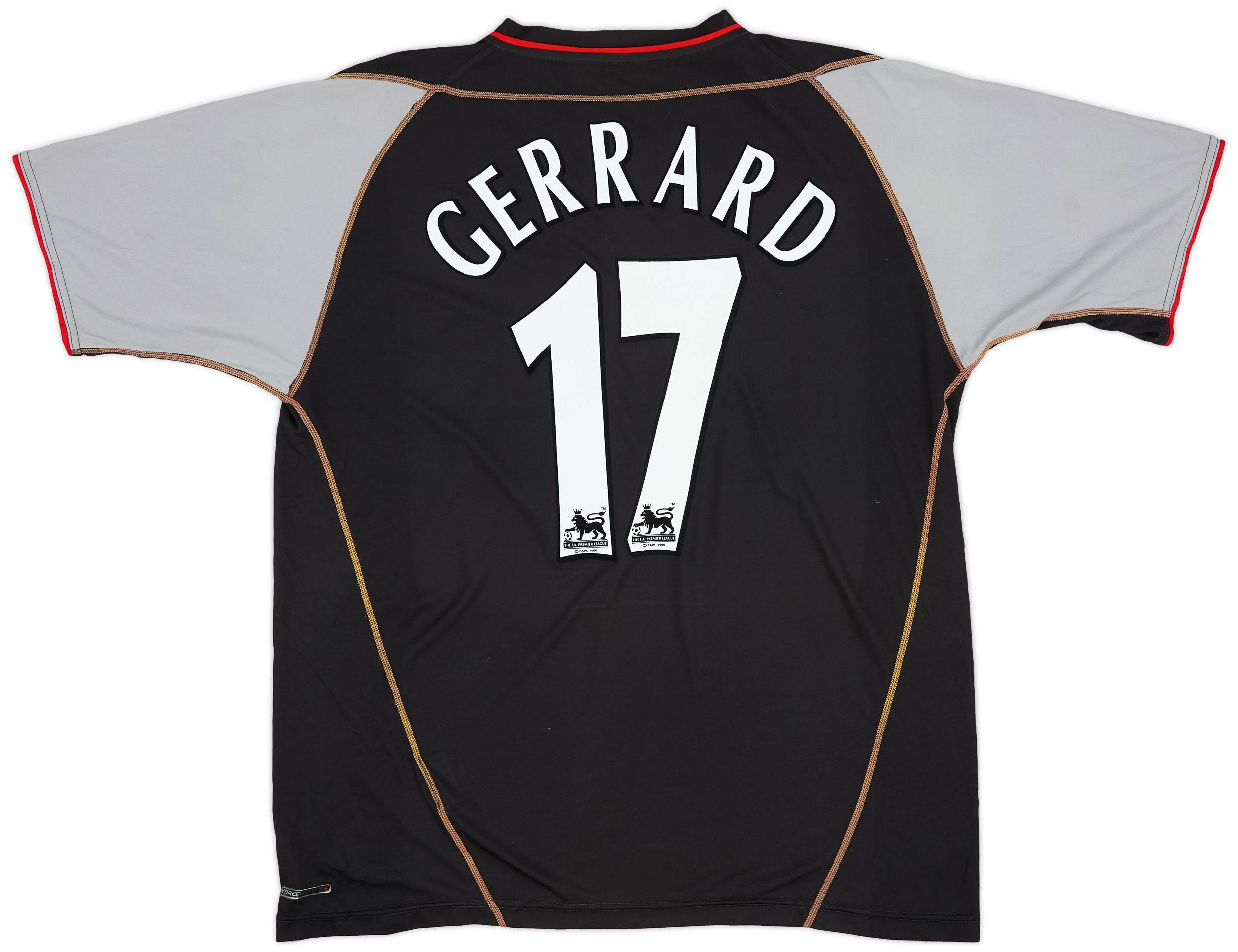 2002-04 Liverpool Away Shirt Gerrard #17 - 8/10 - (L)