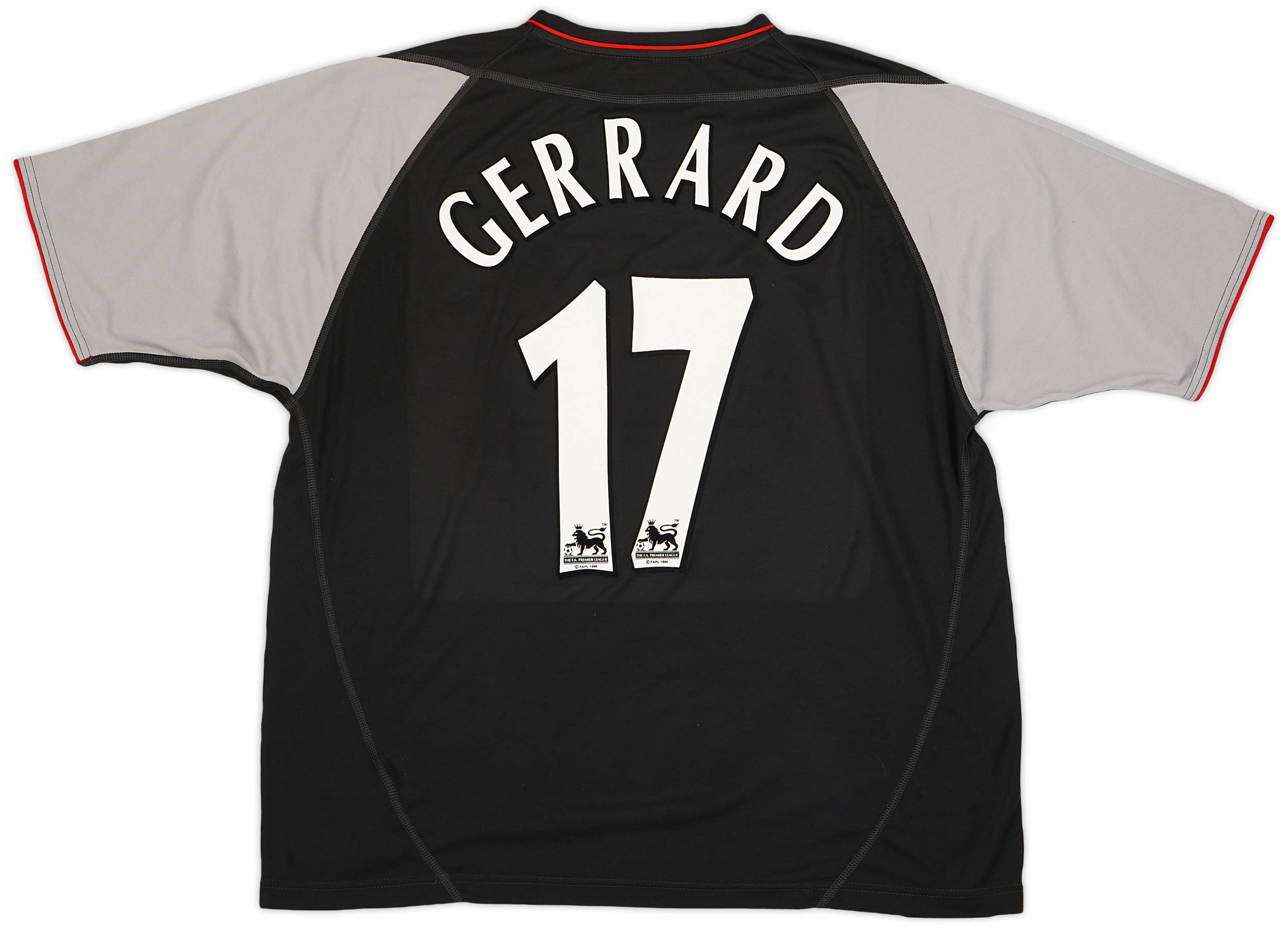2002-04 Liverpool Away Shirt Gerrard #17 - 9/10 - (XL)