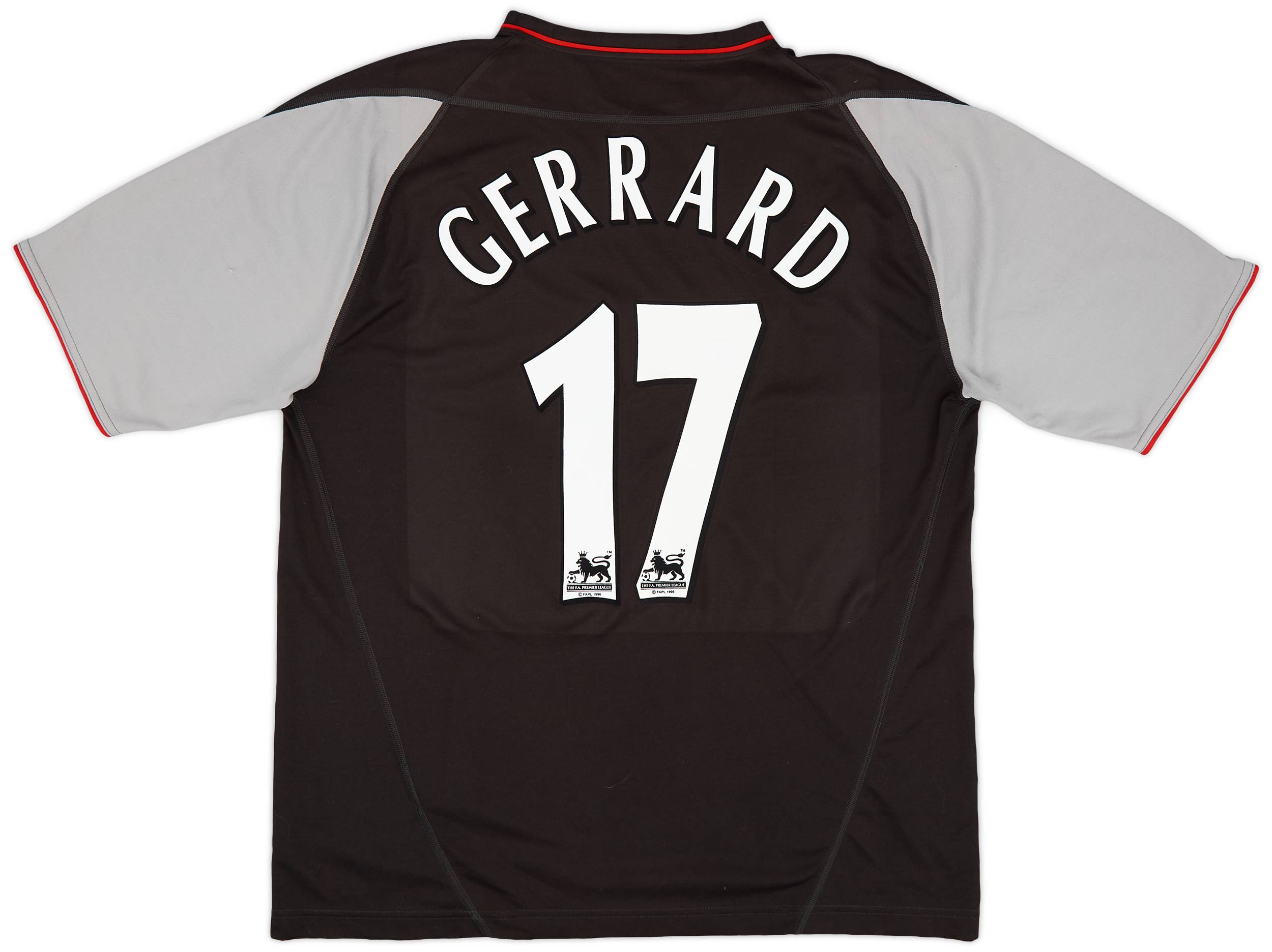 2002-04 Liverpool Away Shirt Gerrard #17 - 8/10 - (L)