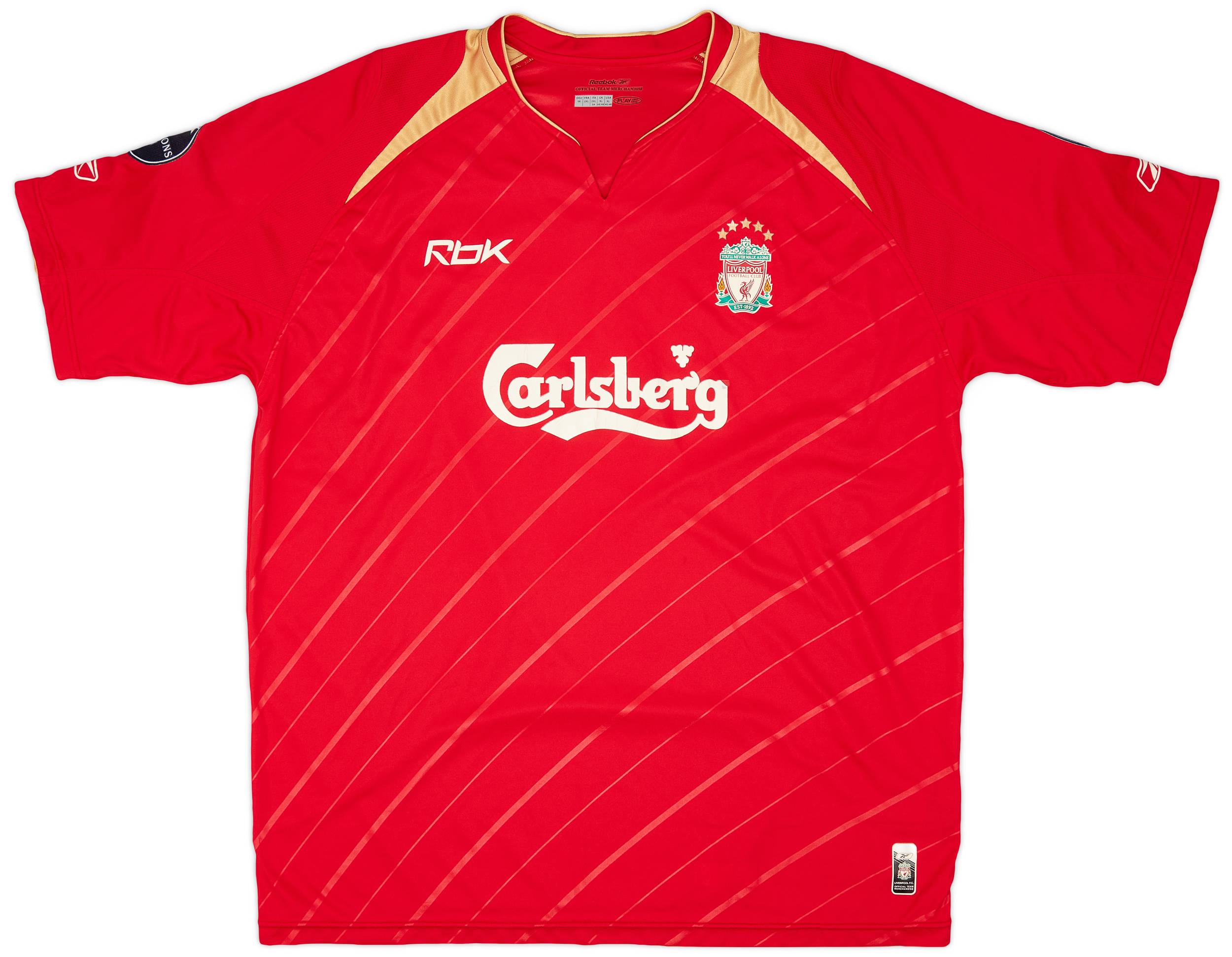2005-06 Liverpool CL Home Shirt - 4/10 - (XL)