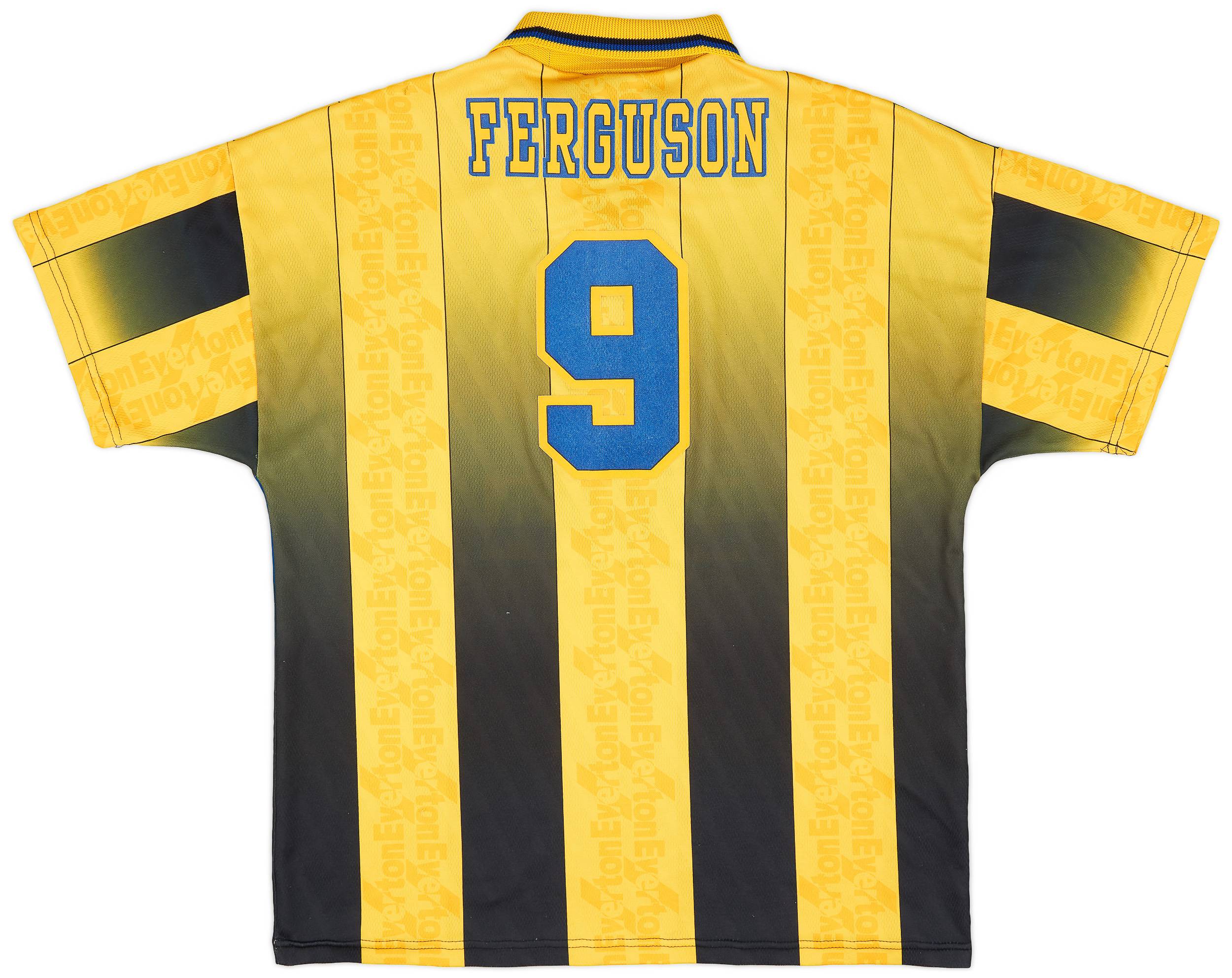 1996-98 Everton Away Shirt Ferguson #9 - 9/10 - (L)