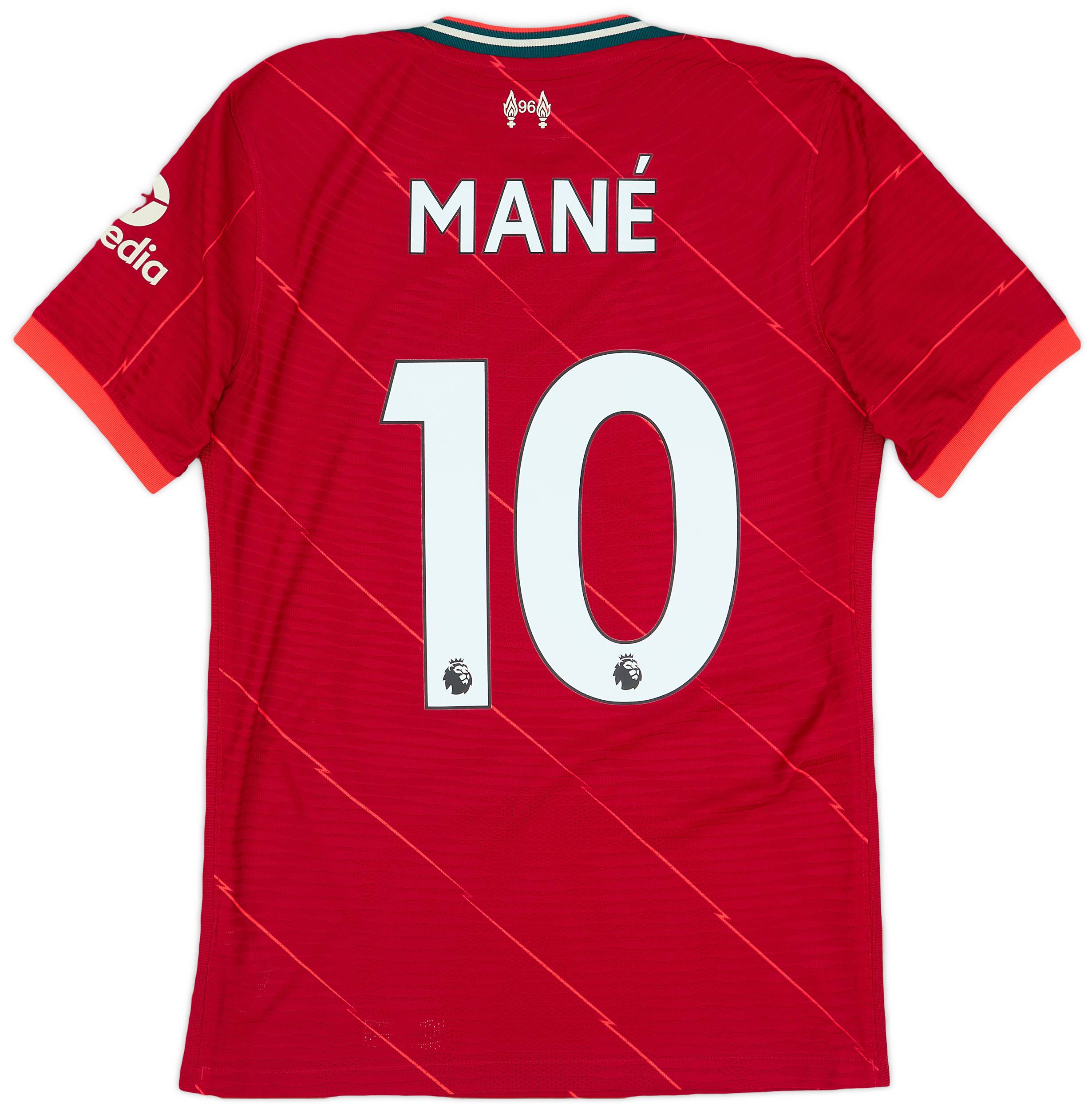 2021-22 Liverpool Authentic Home Shirt Mane #10 - 9/10 - (S)