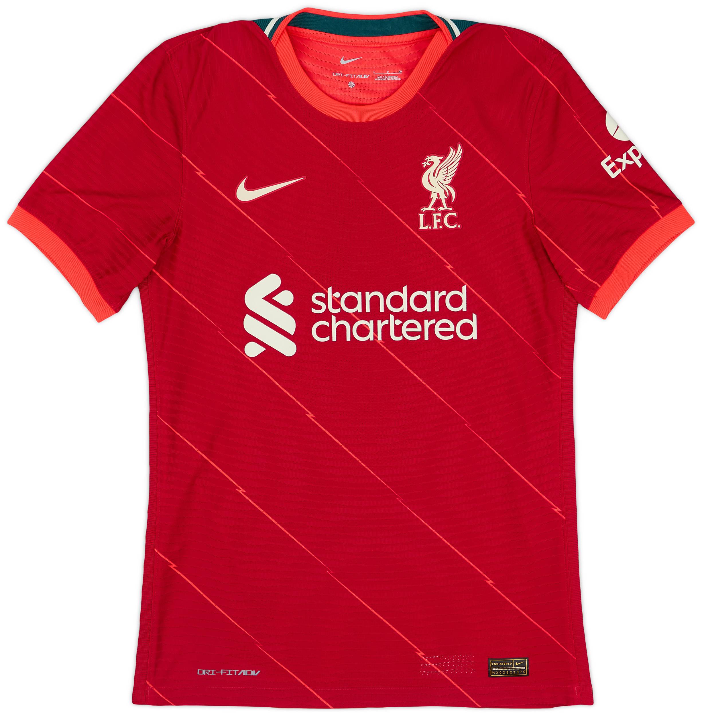 2021-22 Liverpool Authentic Home Shirt Mane #10 - 9/10 - (S)