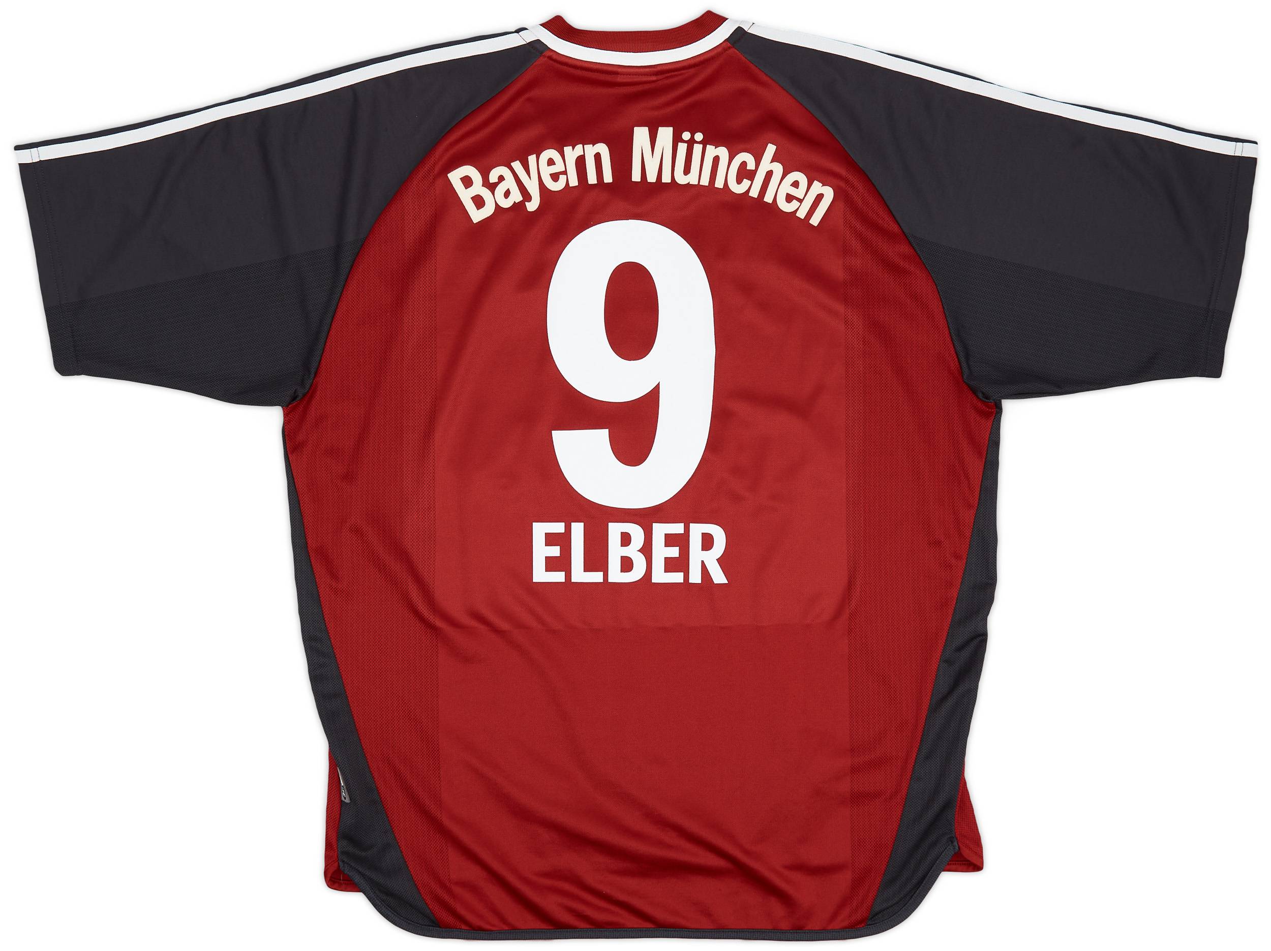 2001-02 Bayern Munich Home Shirt Elber #9 - 8/10 - (XL)