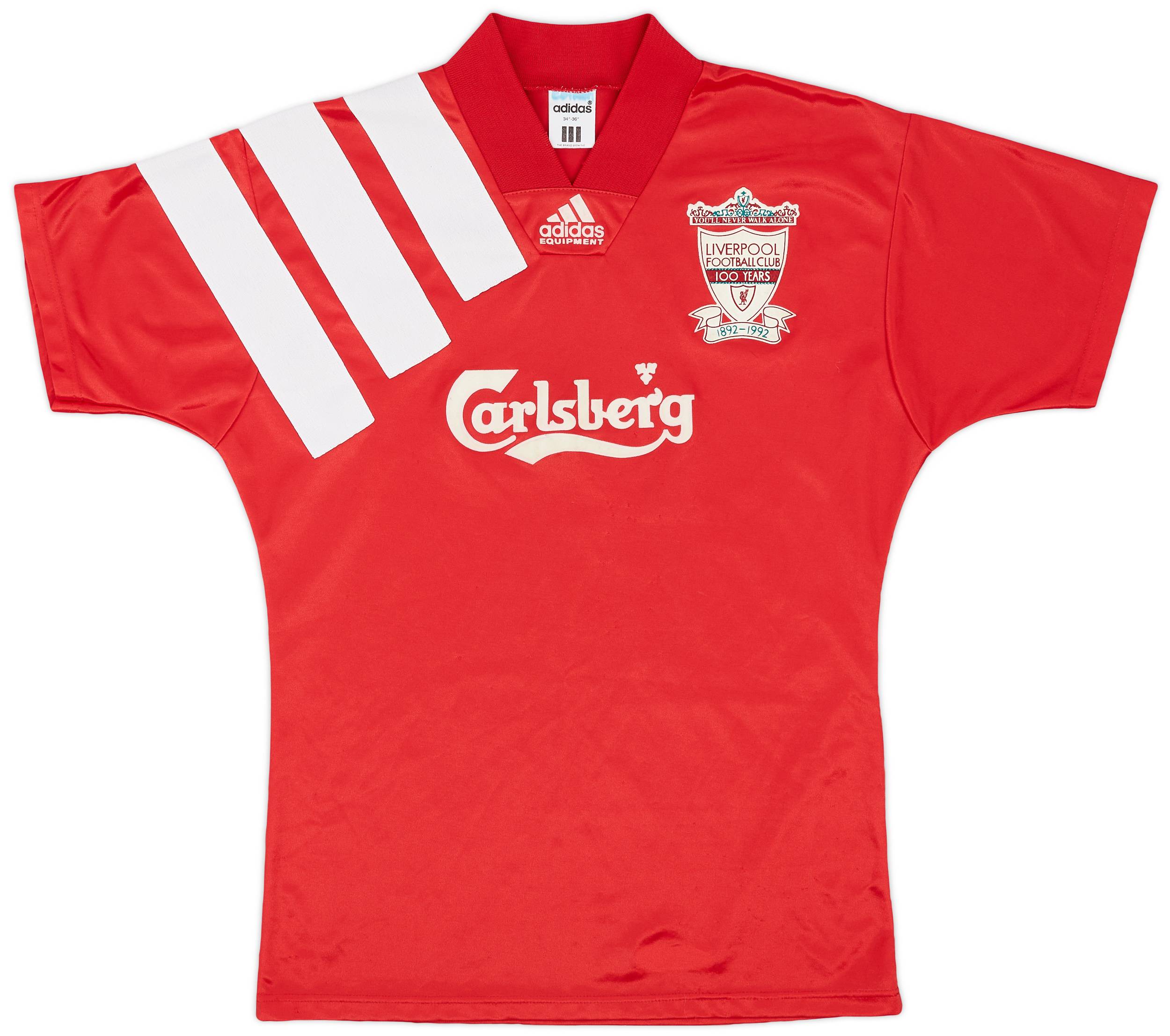 1992-93 Liverpool Centenary Home Shirt - 9/10 - (S)