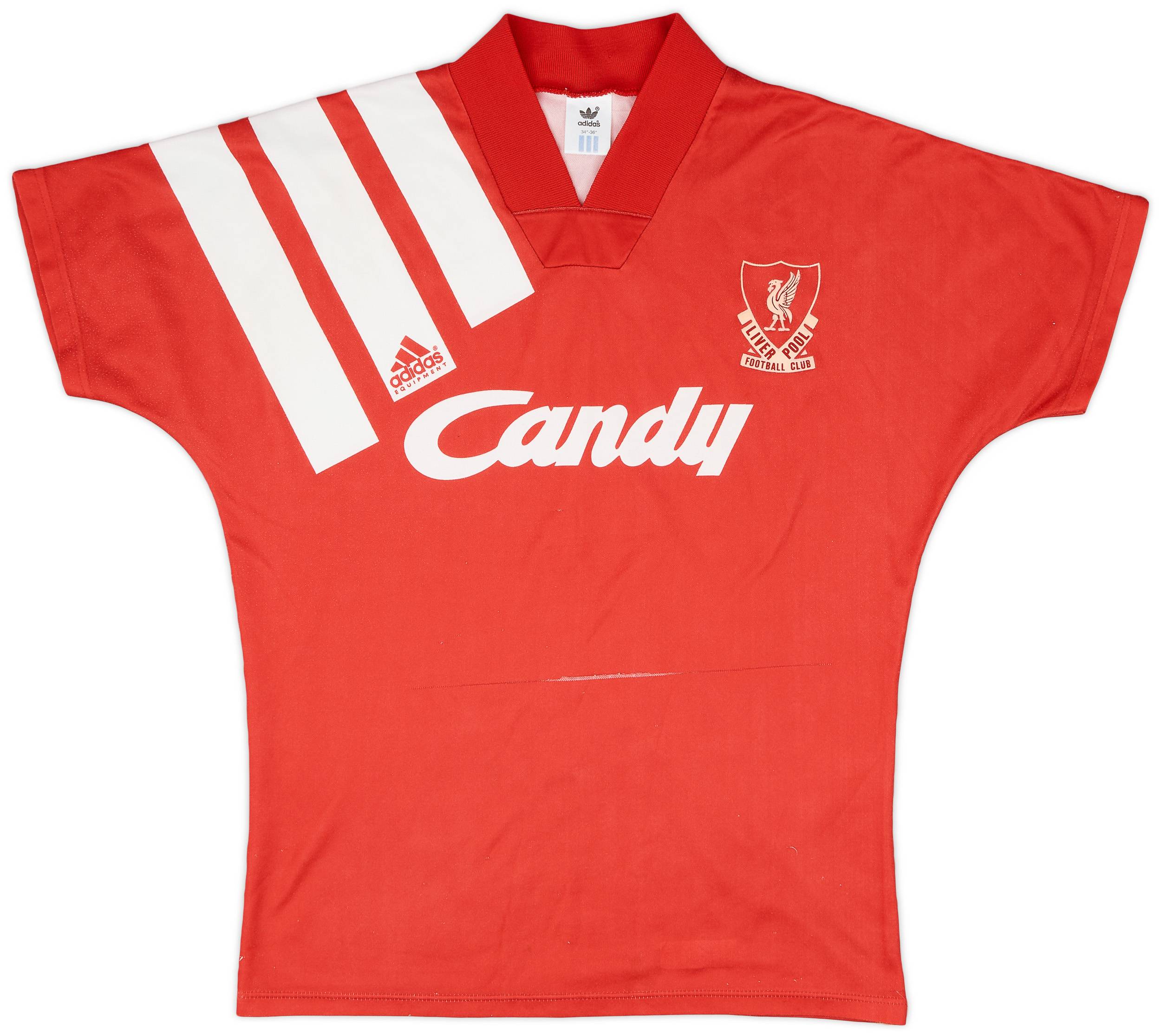 1991-92 Liverpool Home Shirt - 7/10 - (XS)
