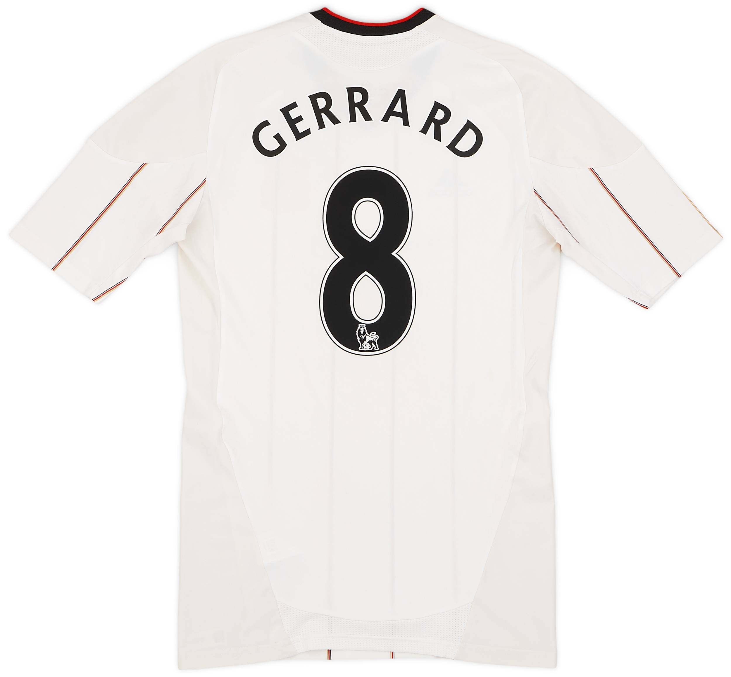2010-11 Liverpool Authentic TechFit Away Shirt Gerrard #8 - 8/10 - (L)