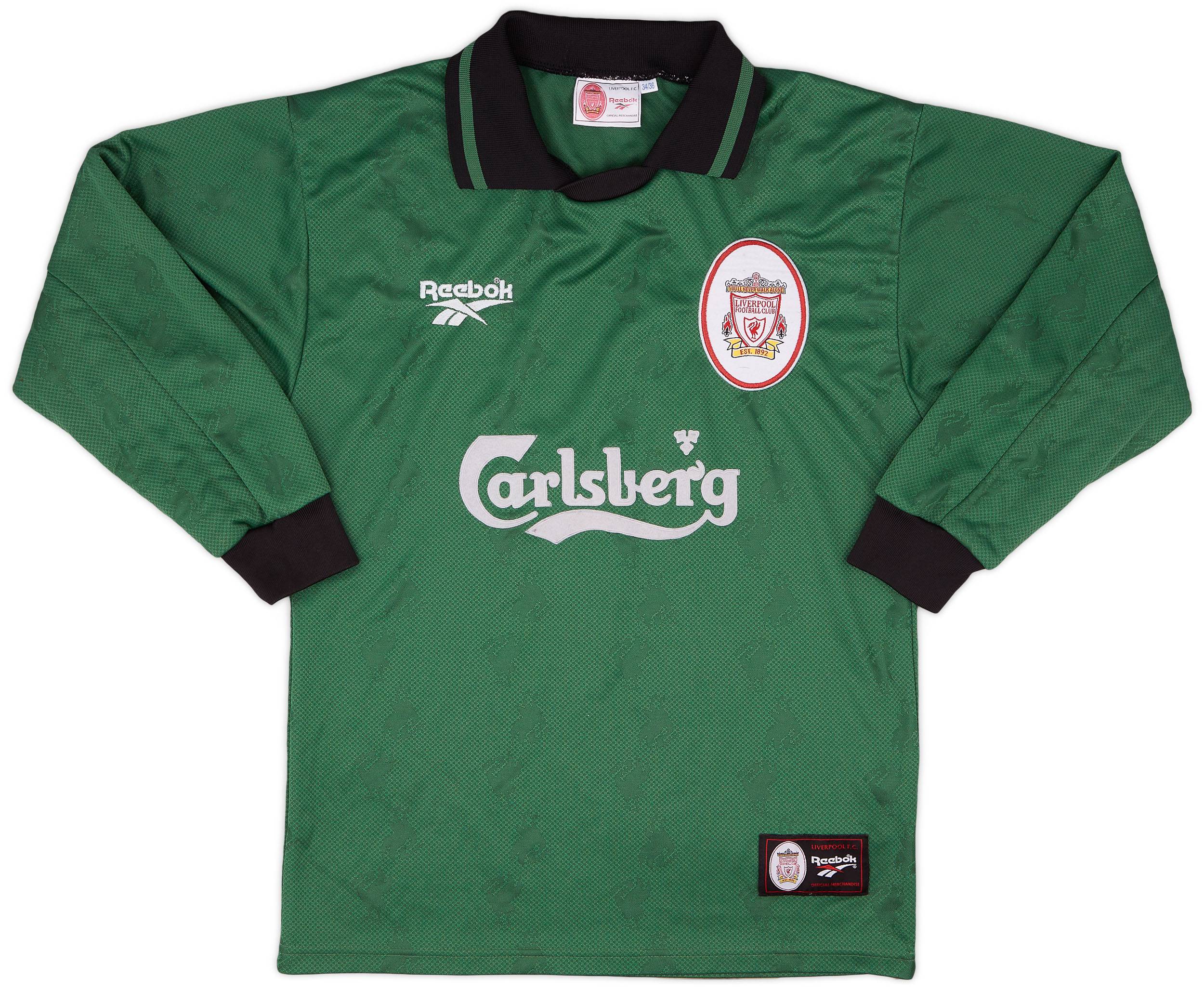 1996-97 Liverpool GK Shirt - 7/10 - (S)