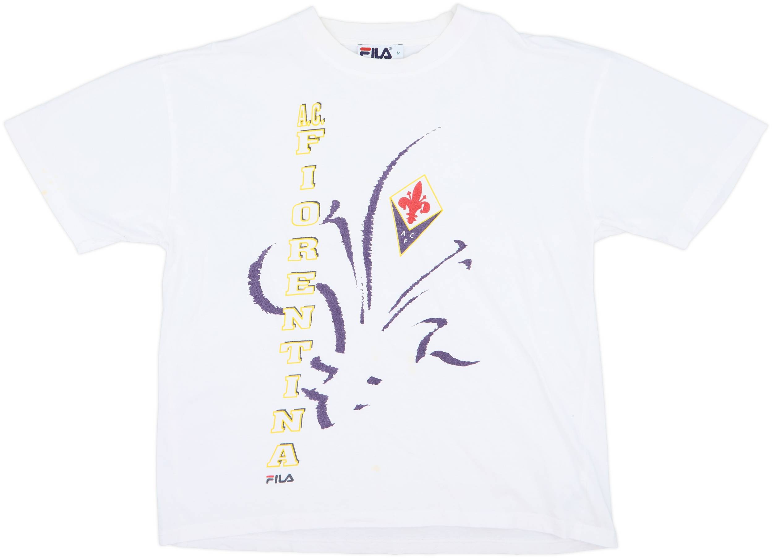 1998-00 Fiorentina Fila Cotton Tee - 7/10 - (M)