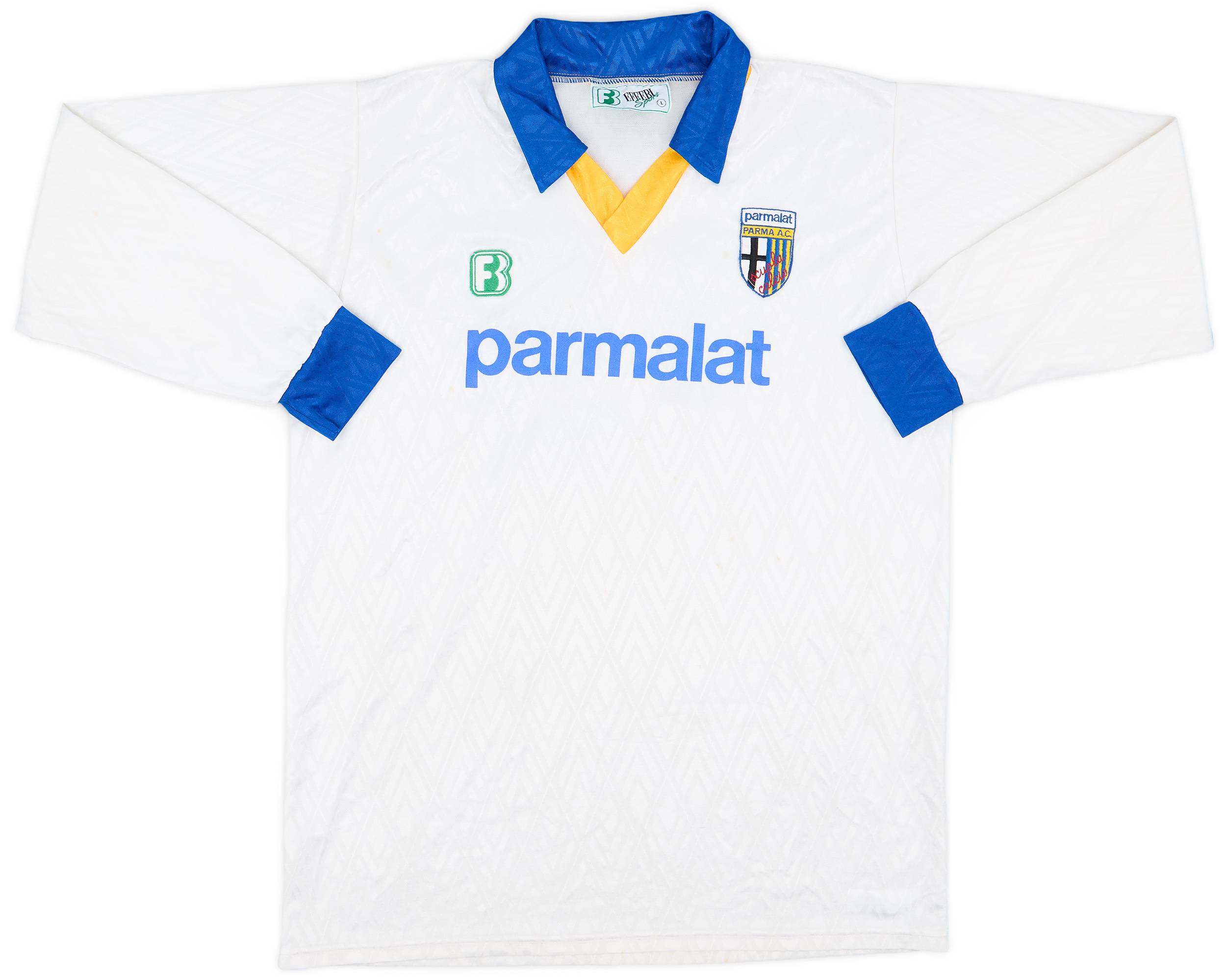 1990-92 Parma Scuola Calcio Home L/S Shirt #15 - 6/10 - (L)