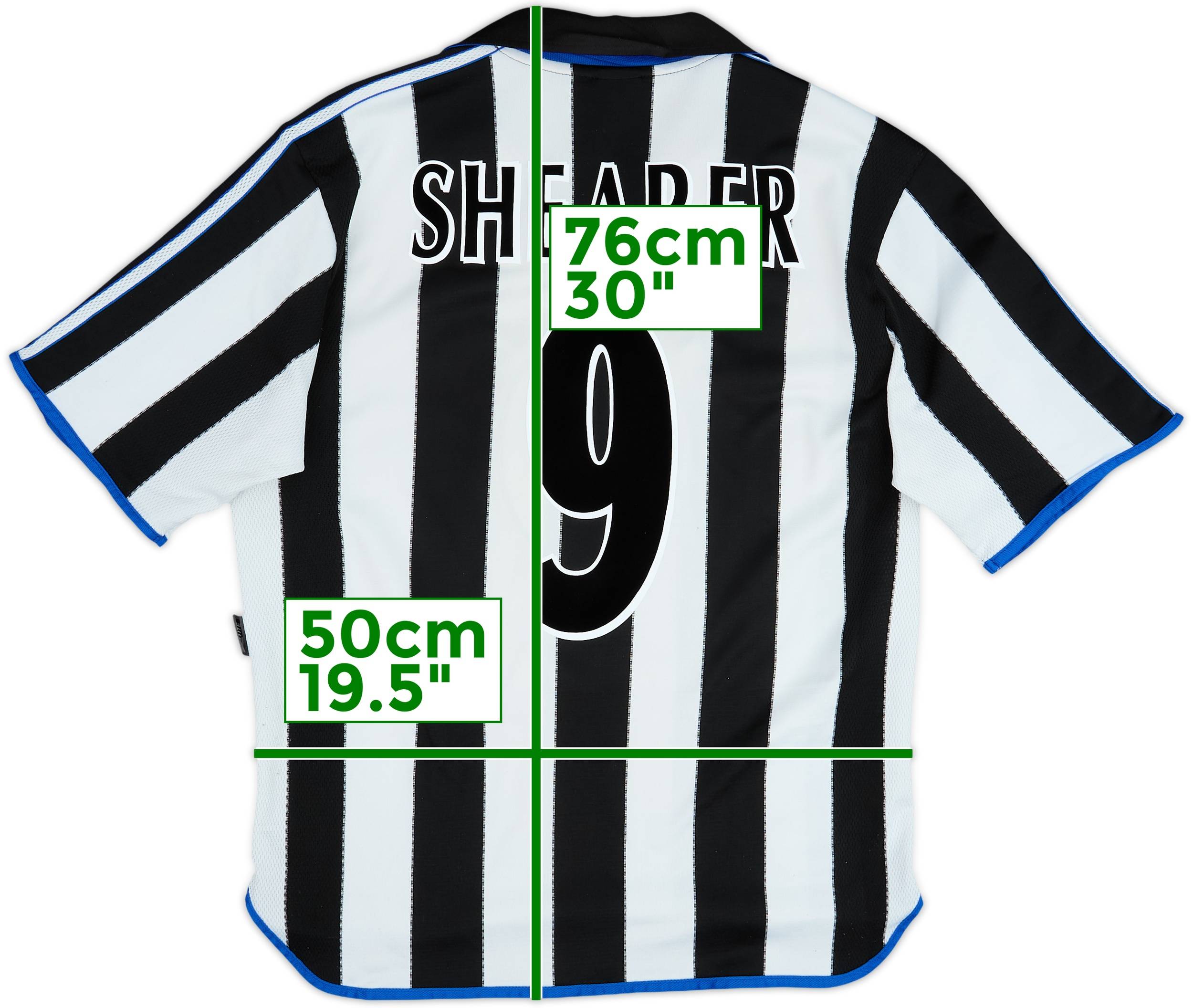 1999-00 Newcastle Home Shirt Shearer #9 - 7/10 - (L)