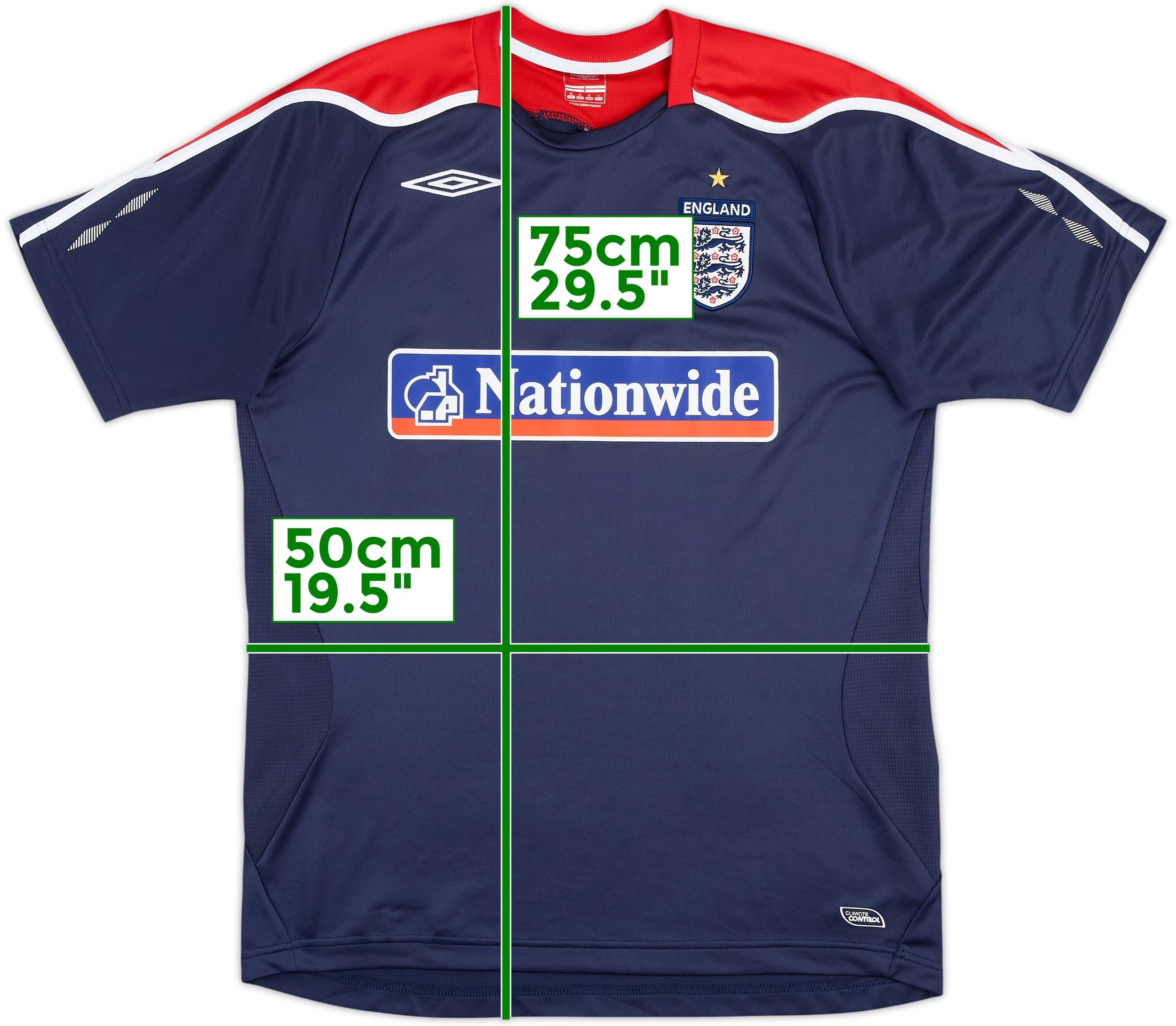 2007-08 England Umbro Training Shirt - 10/10 - (M)