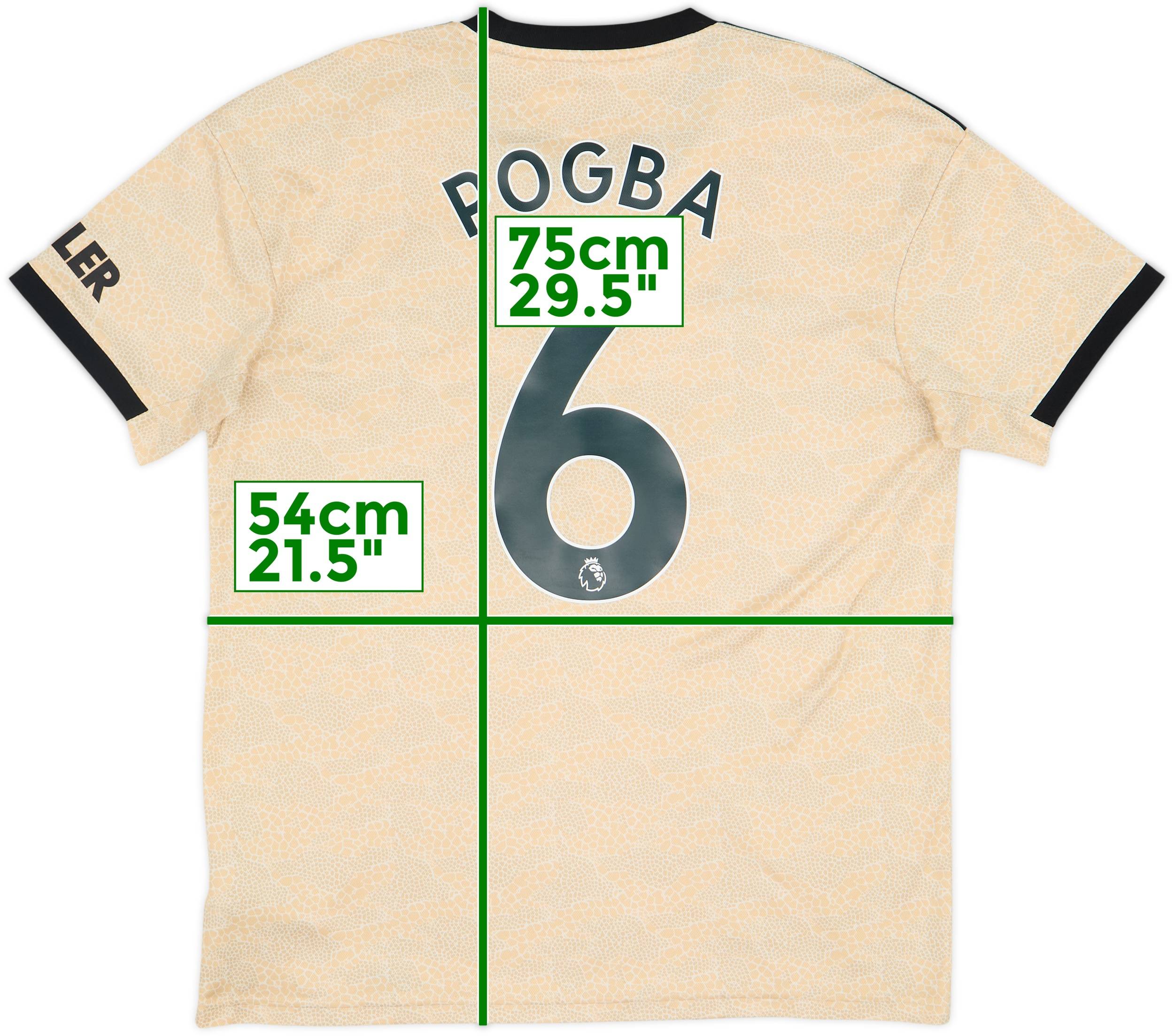 2019-20 Manchester United Away Shirt Pogba #6 - 8/10 - (L)