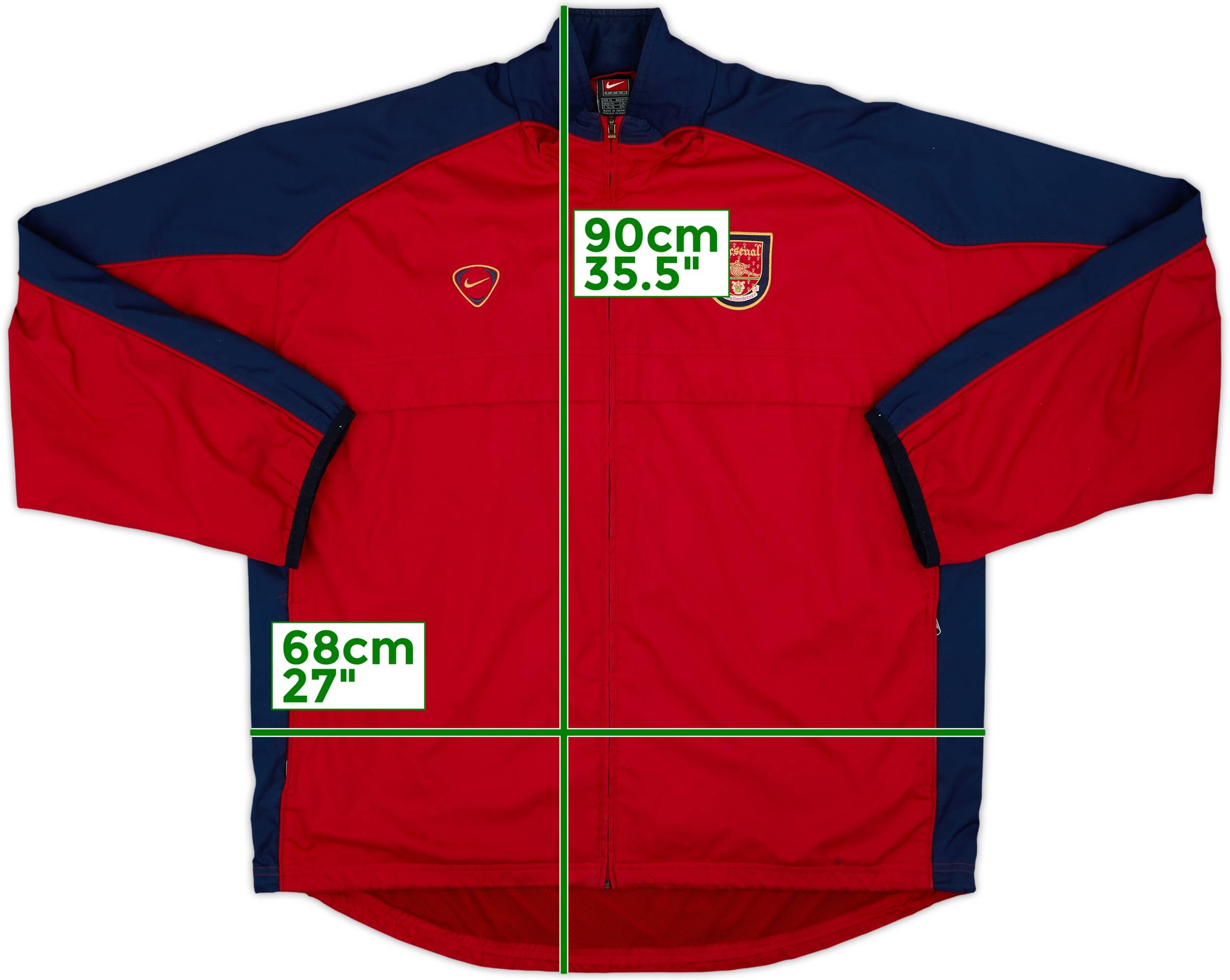 2000-01 Arsenal Nike Track Jacket - 7/10 - (XL)
